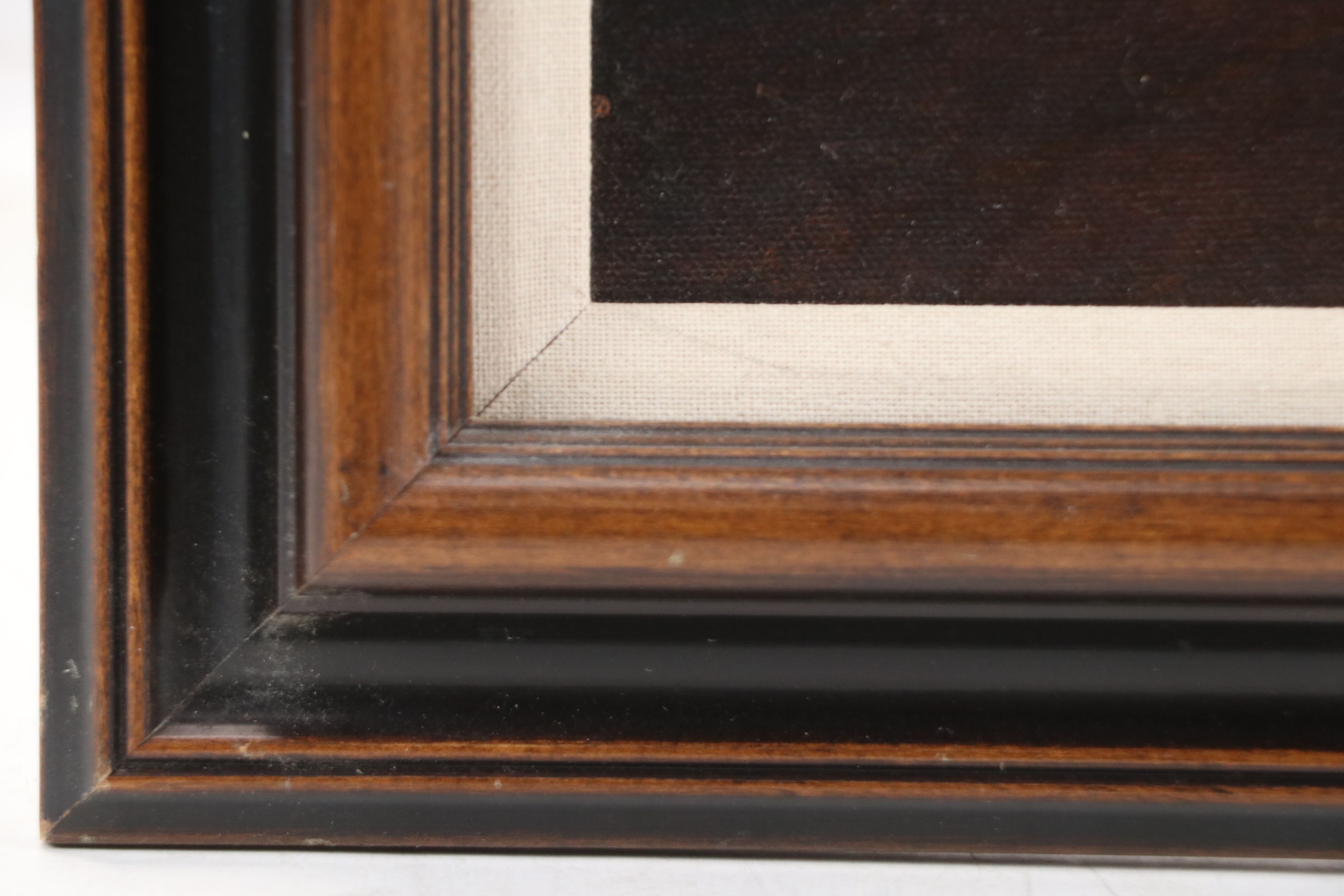 Still Life Oil Painting of Basket and Two Eggs, 21st Century