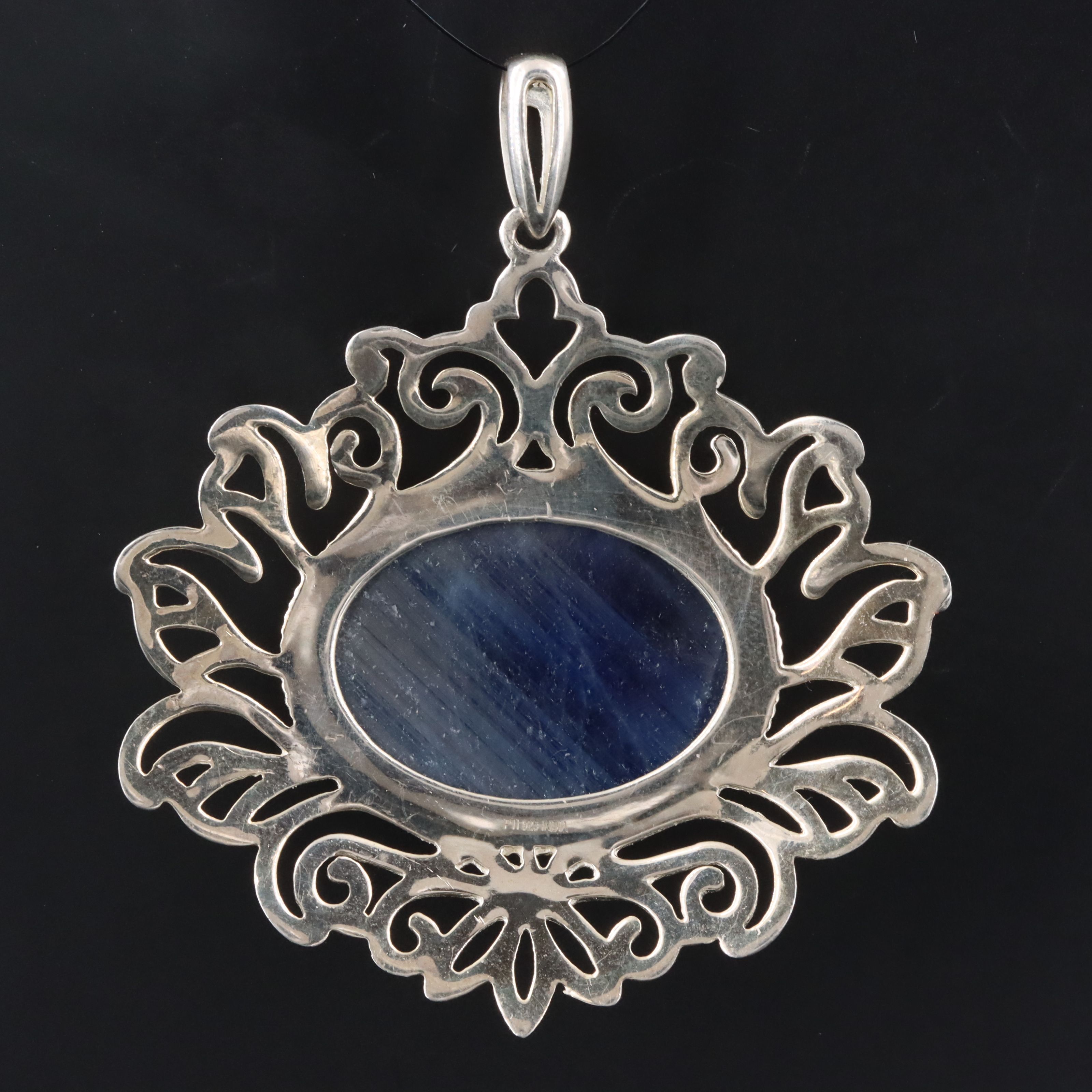 Sterling Sapphire Pendant