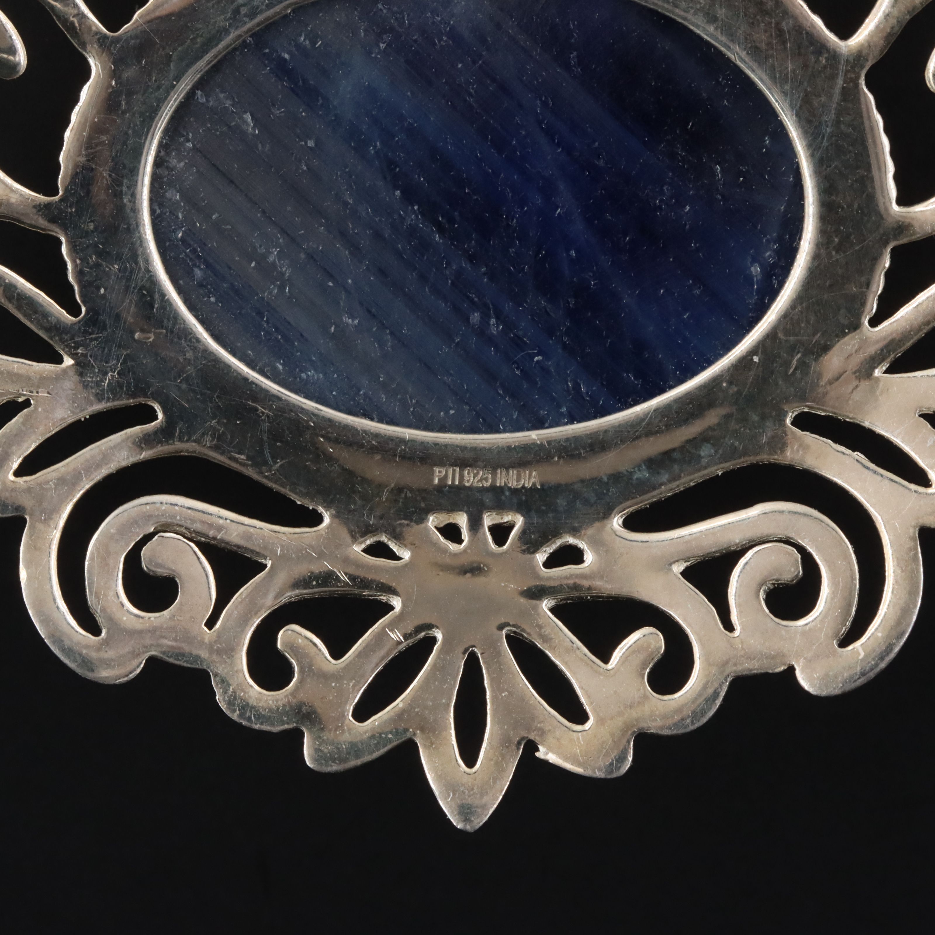 Sterling Sapphire Pendant