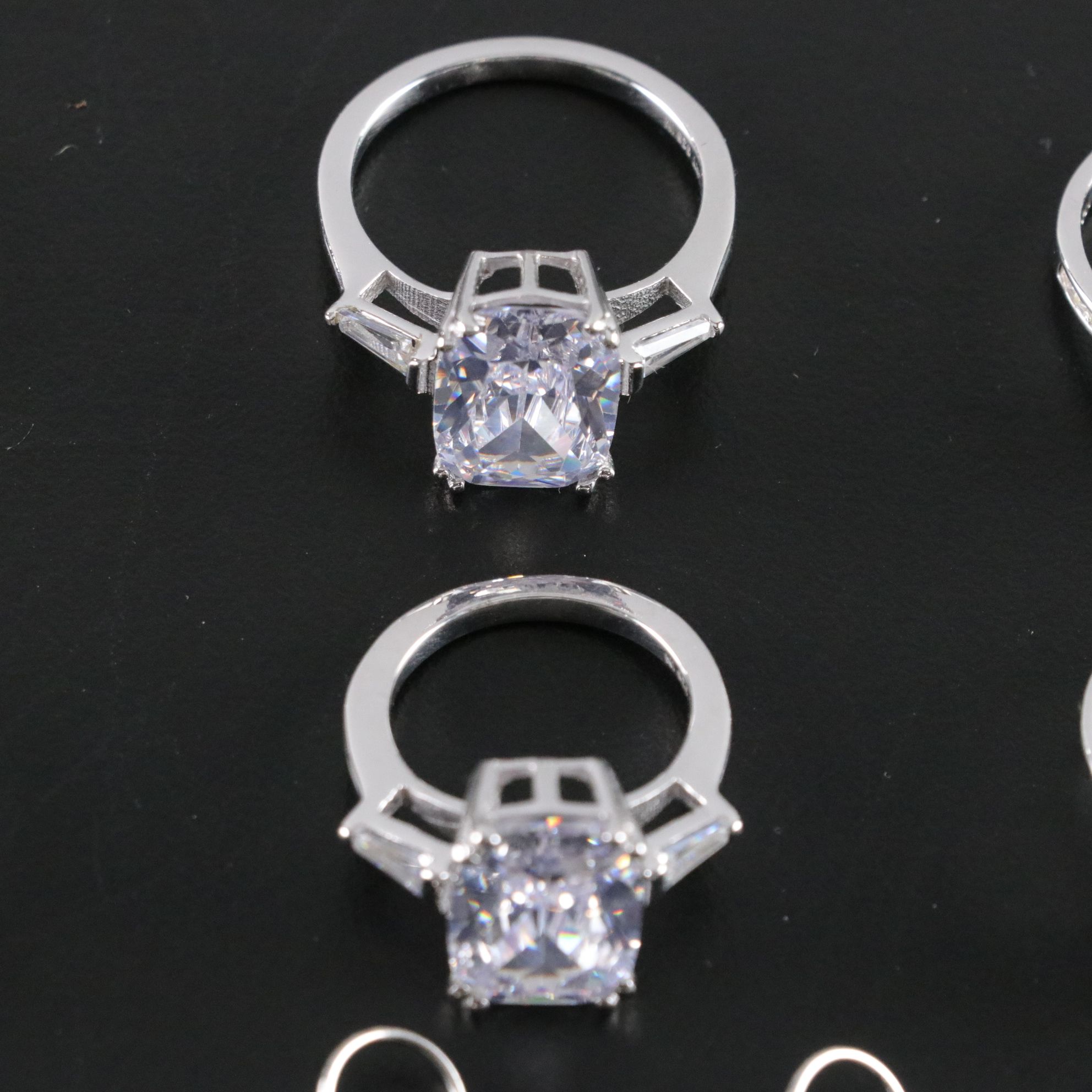 14 Assorted Sterling Silver Rings and Earrings