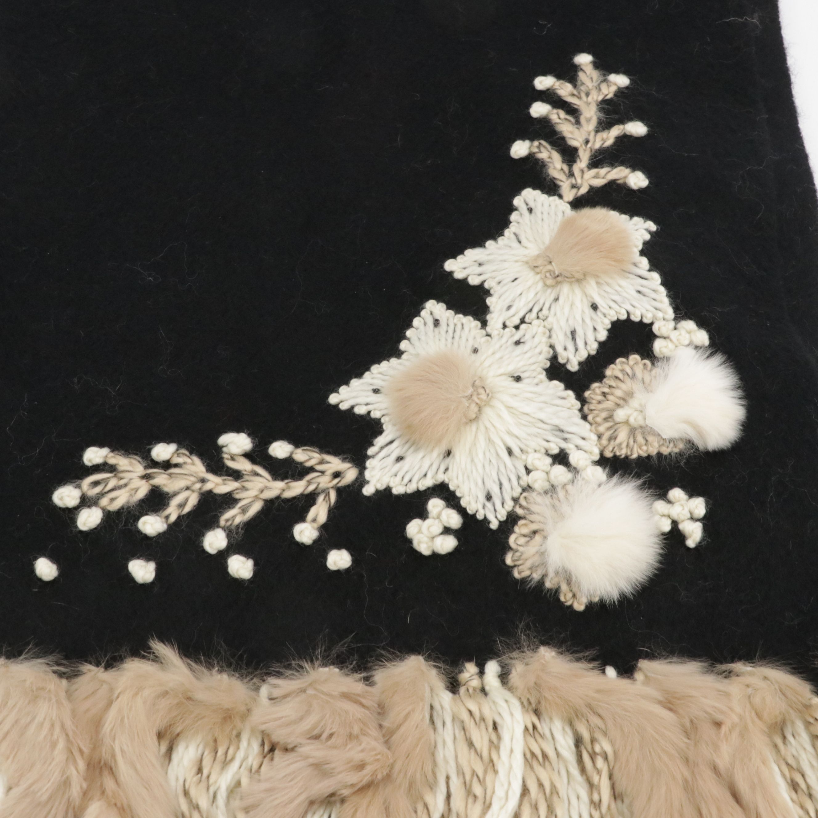 Mink Fringe Reverbial Scarf main image 1