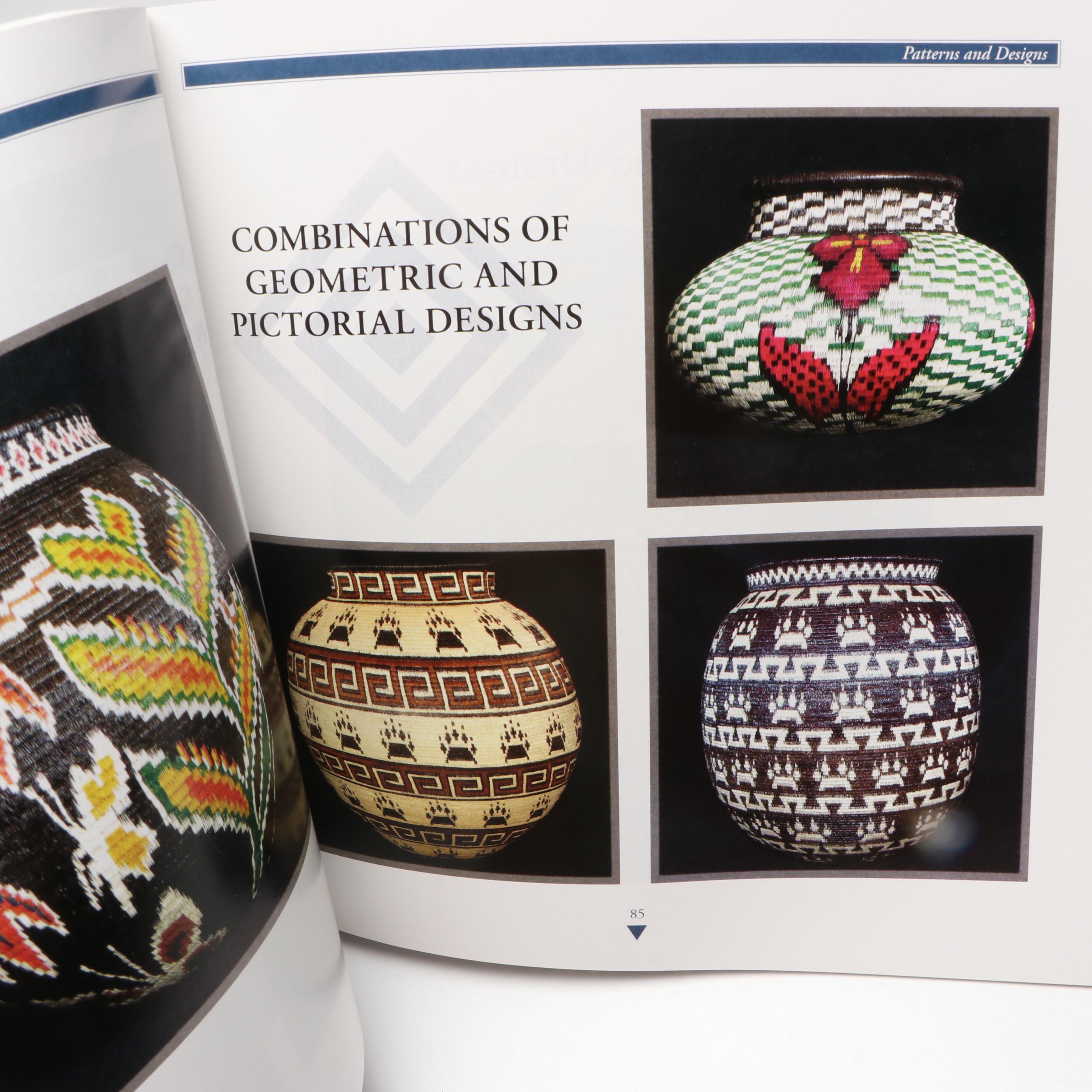 Panamanian Emberá-Wounaan Chunga Fiber Basket Depicting Birds and Butterflies