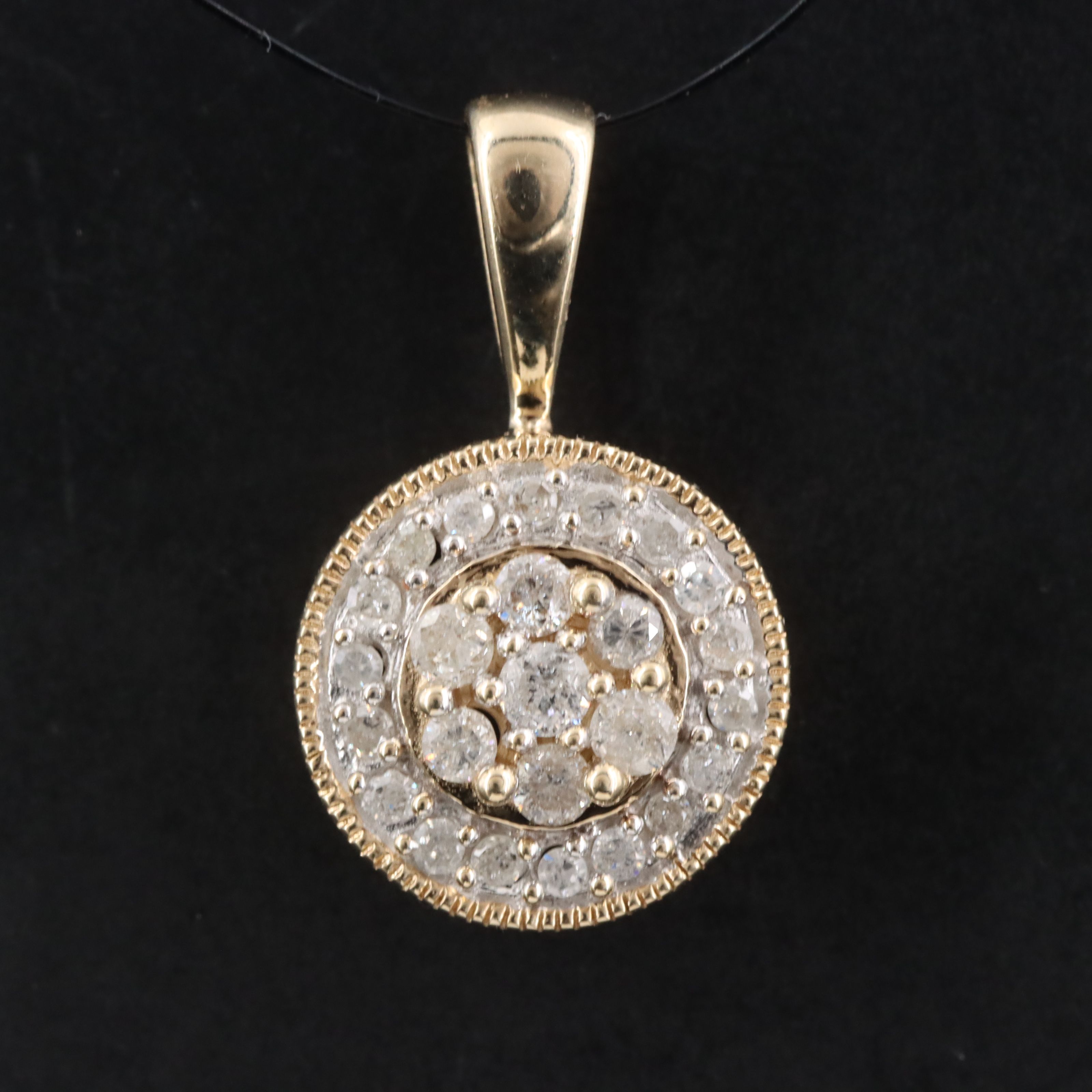 10K 0.25 CTW Diamond Pendant