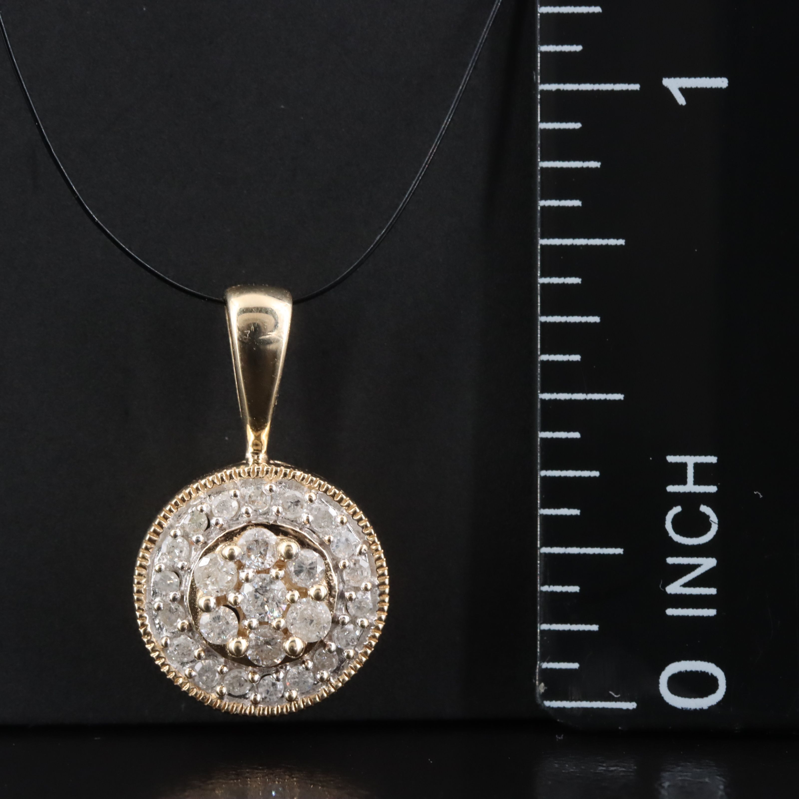 10K 0.25 CTW Diamond Pendant