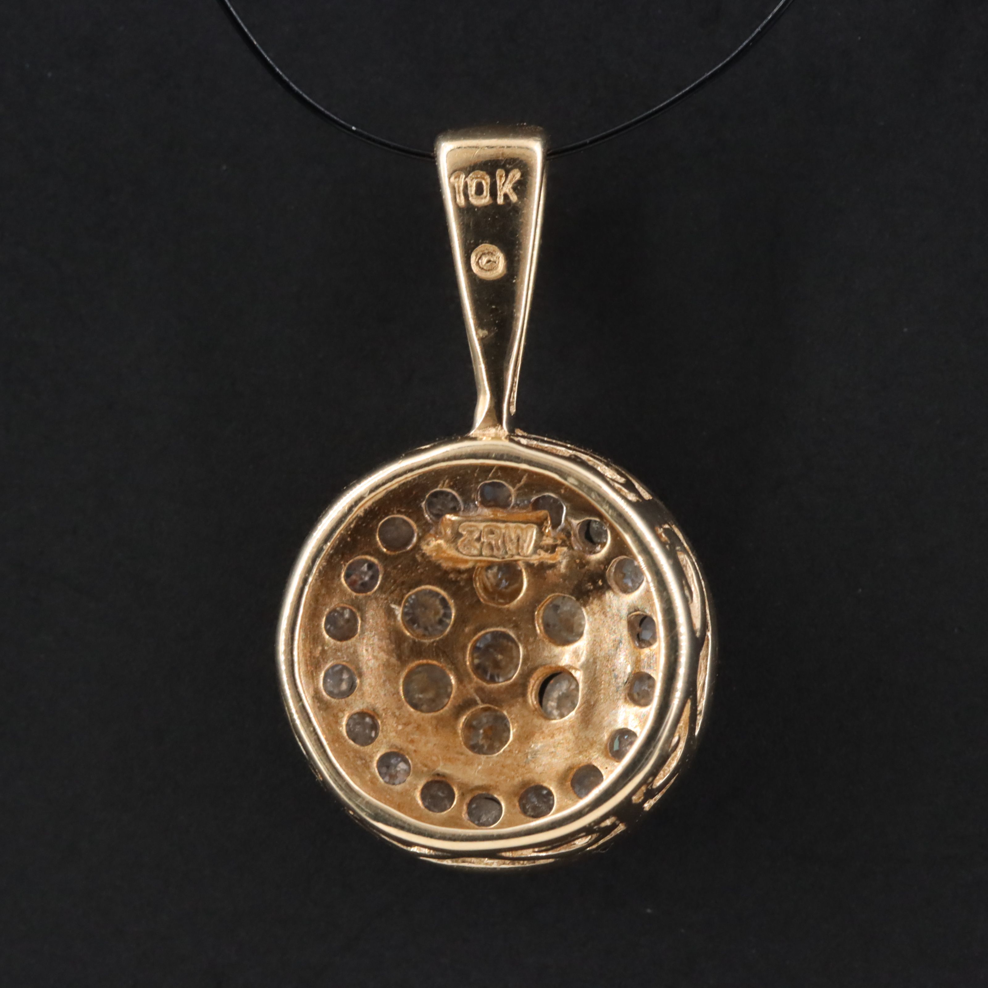 10K 0.25 CTW Diamond Pendant