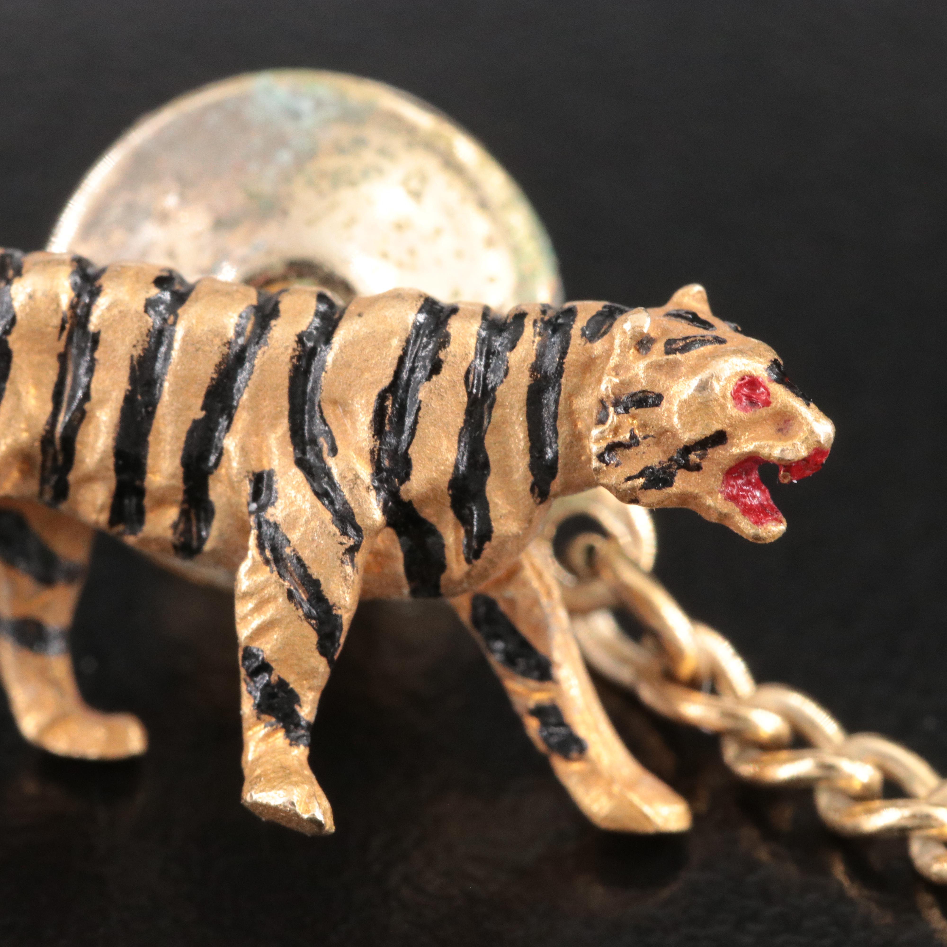 14K Tiger Tie Tack