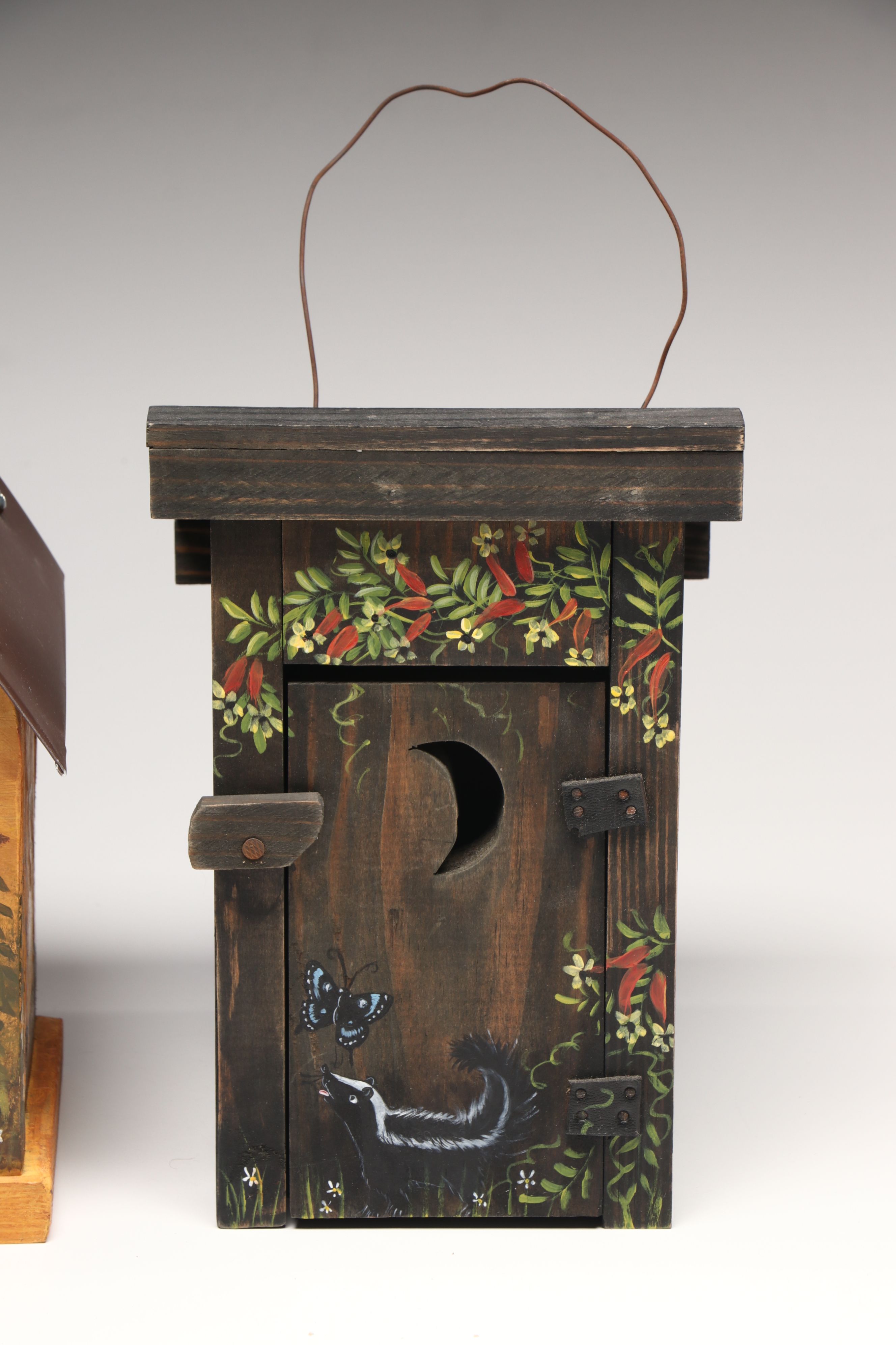 The Little White Barn Co. Stone with More Wood Birdhouses