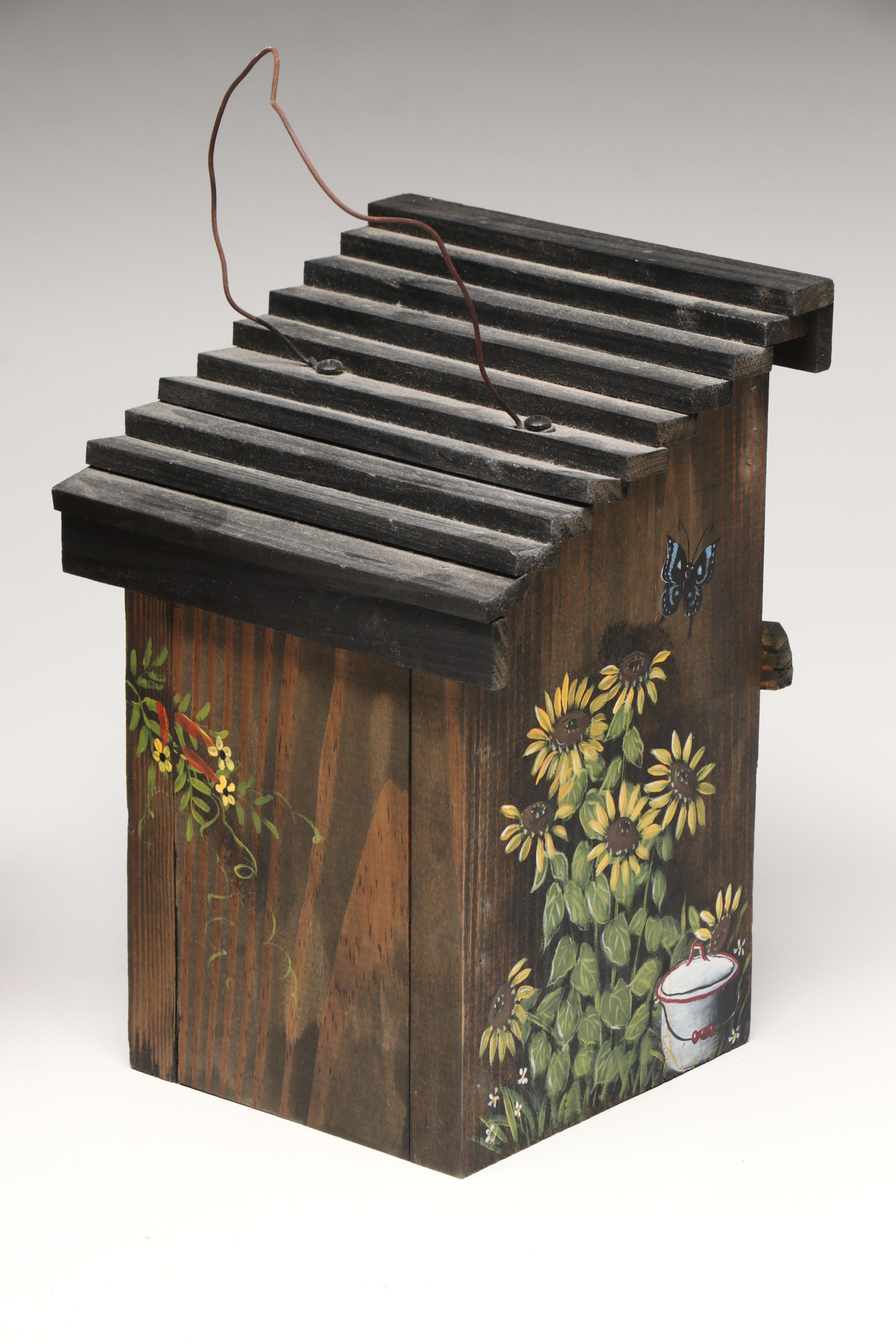 The Little White Barn Co. Stone with More Wood Birdhouses