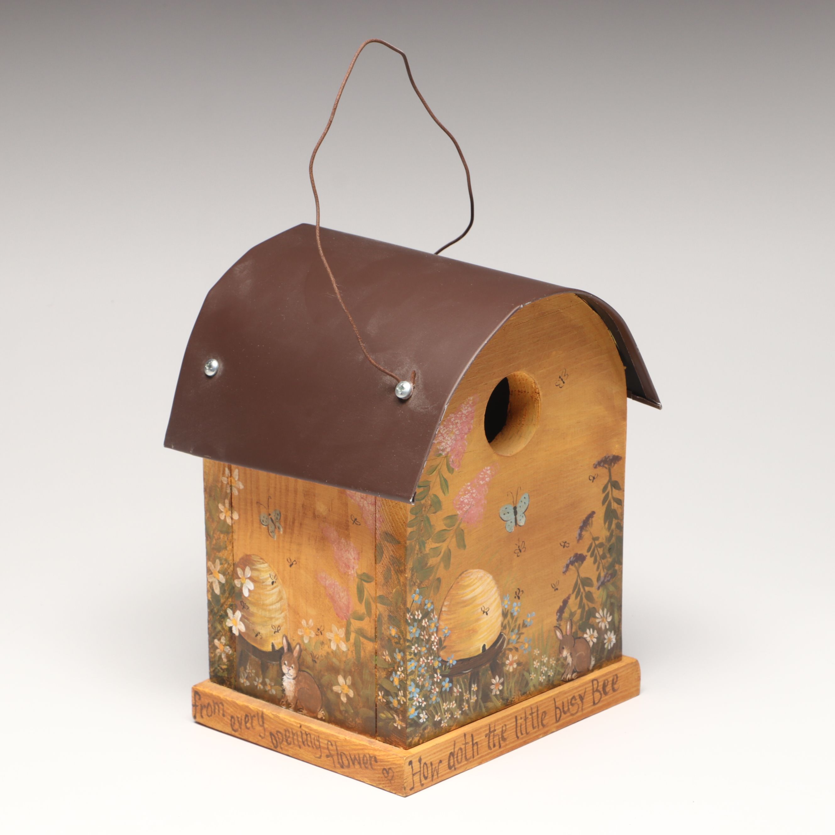 The Little White Barn Co. Stone with More Wood Birdhouses