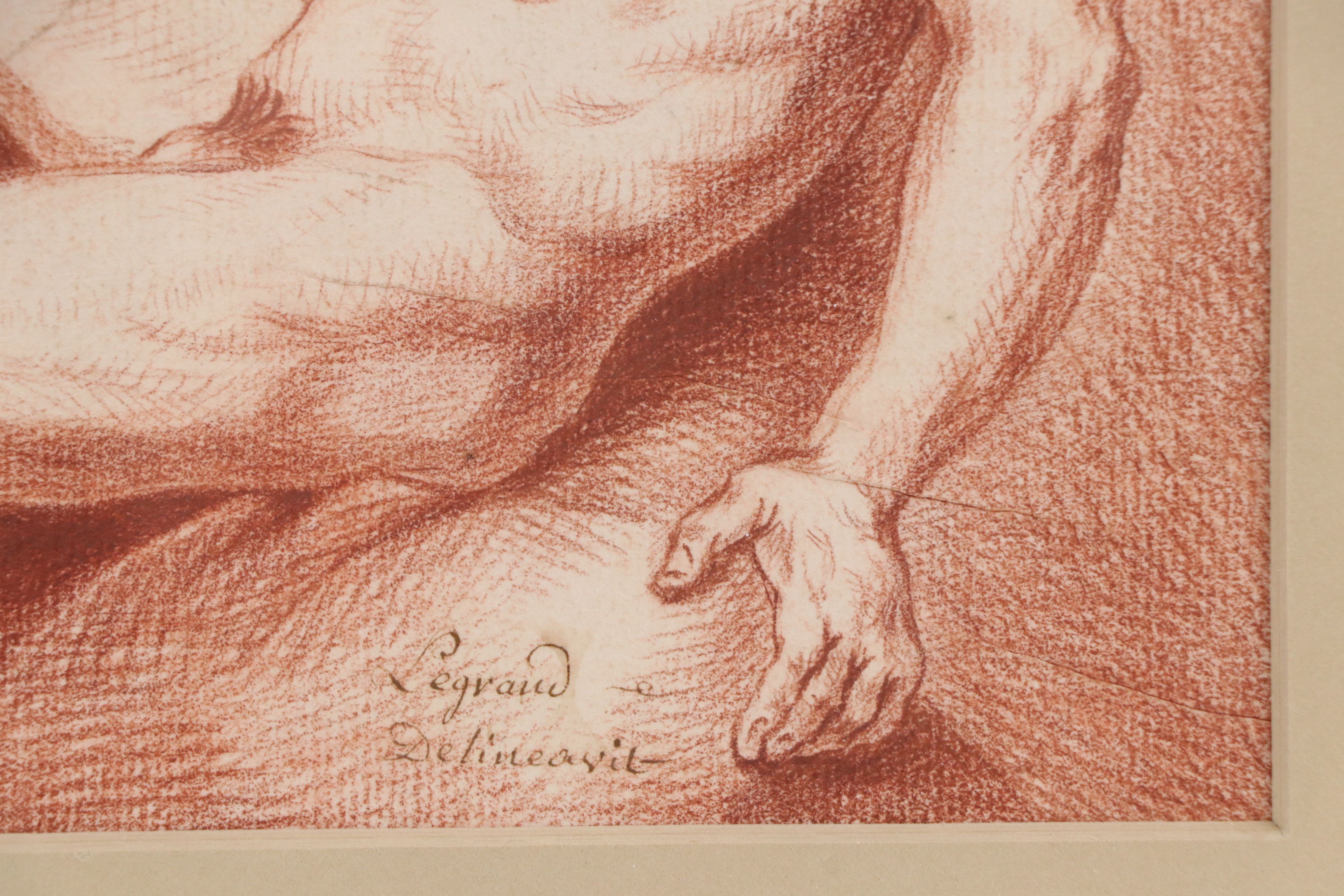 Male Nude Lithograph After René Legrand, Late 19th to 20th Century