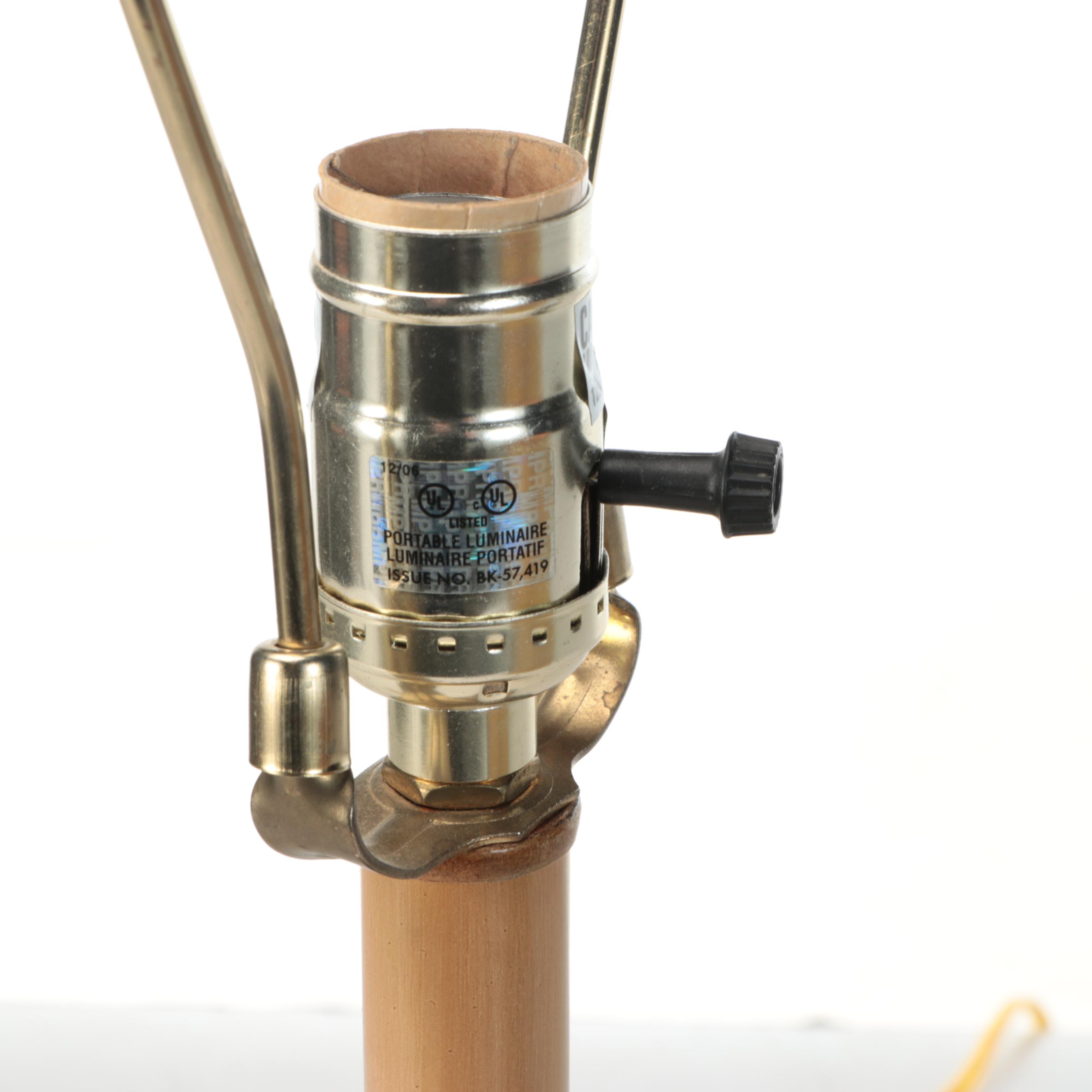 Figural Carved  Fish Table Lamp