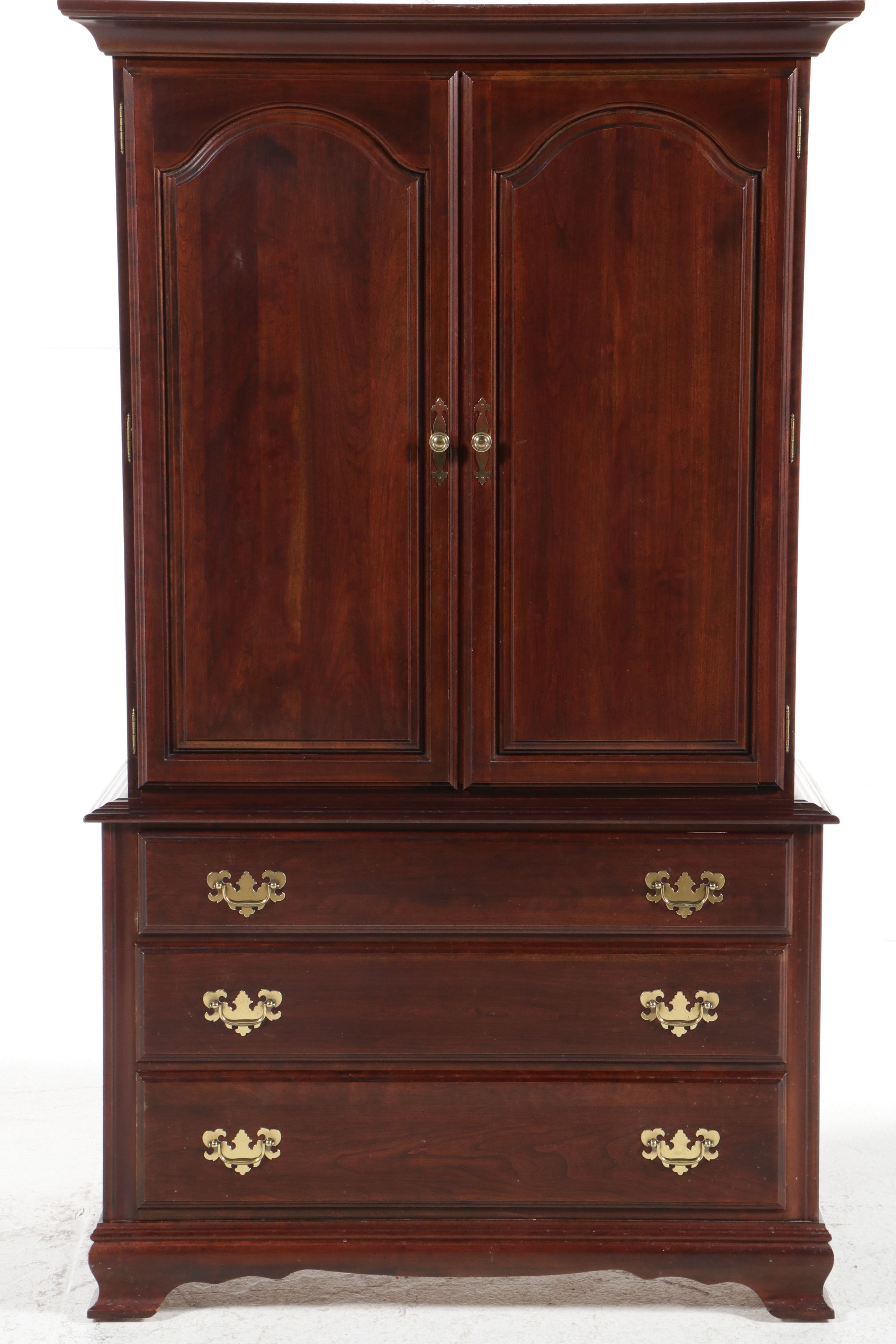 Chippendale Style Cherry Wardrobe