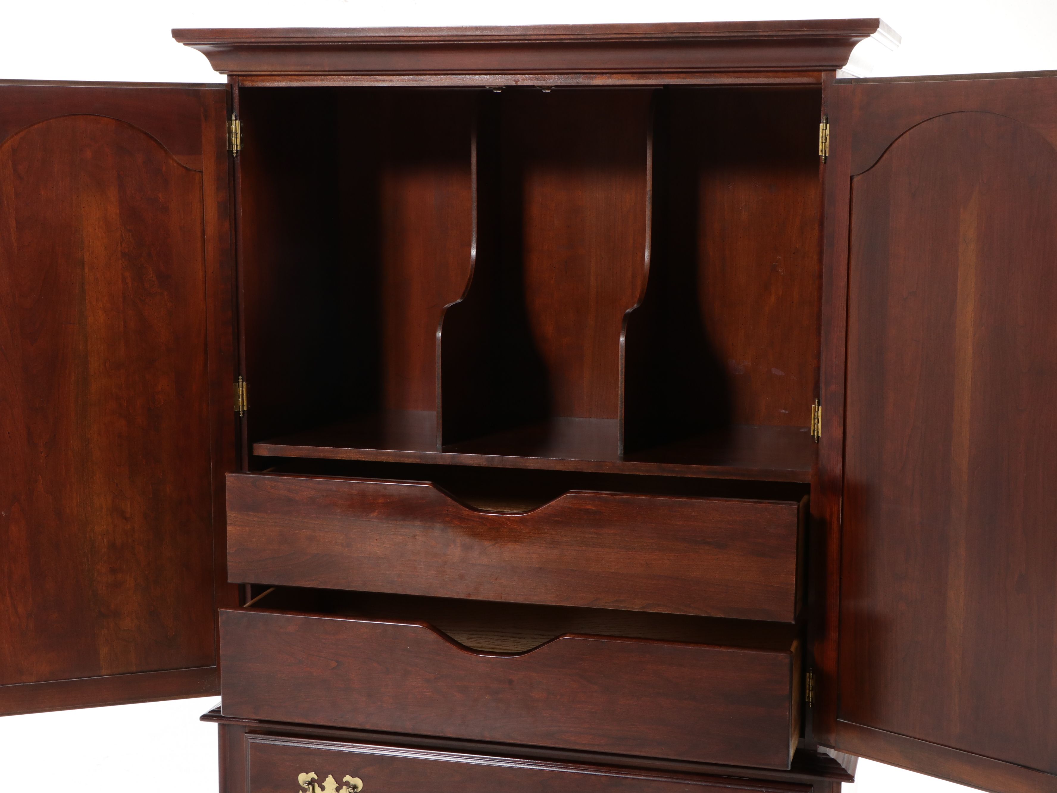 Chippendale Style Cherry Wardrobe