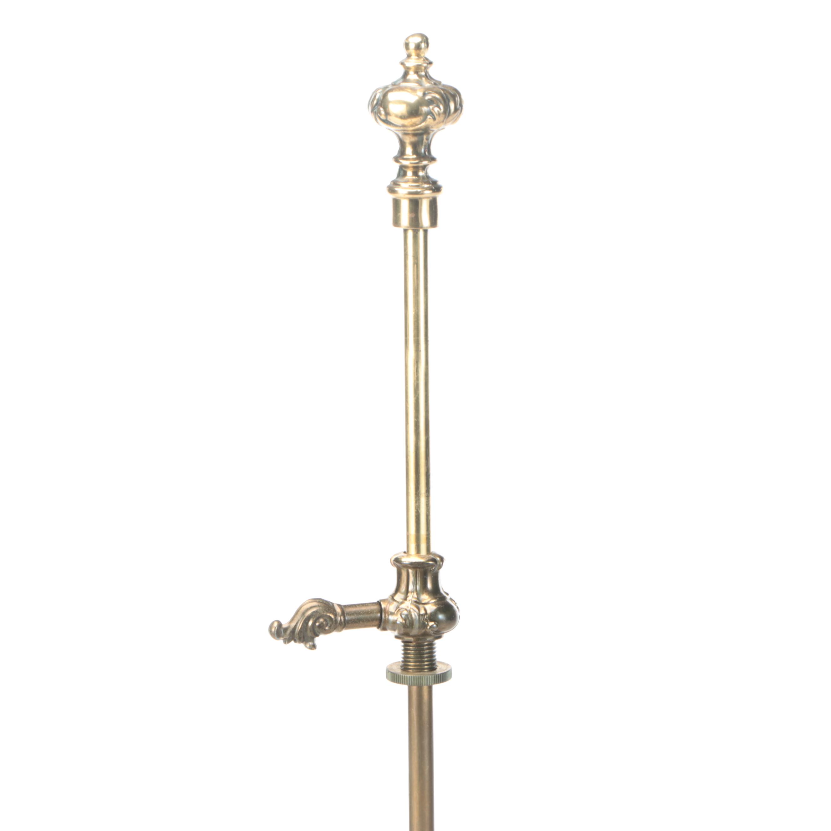Neoclassical Style Brass Bouillotte Table Lamp, Vintage