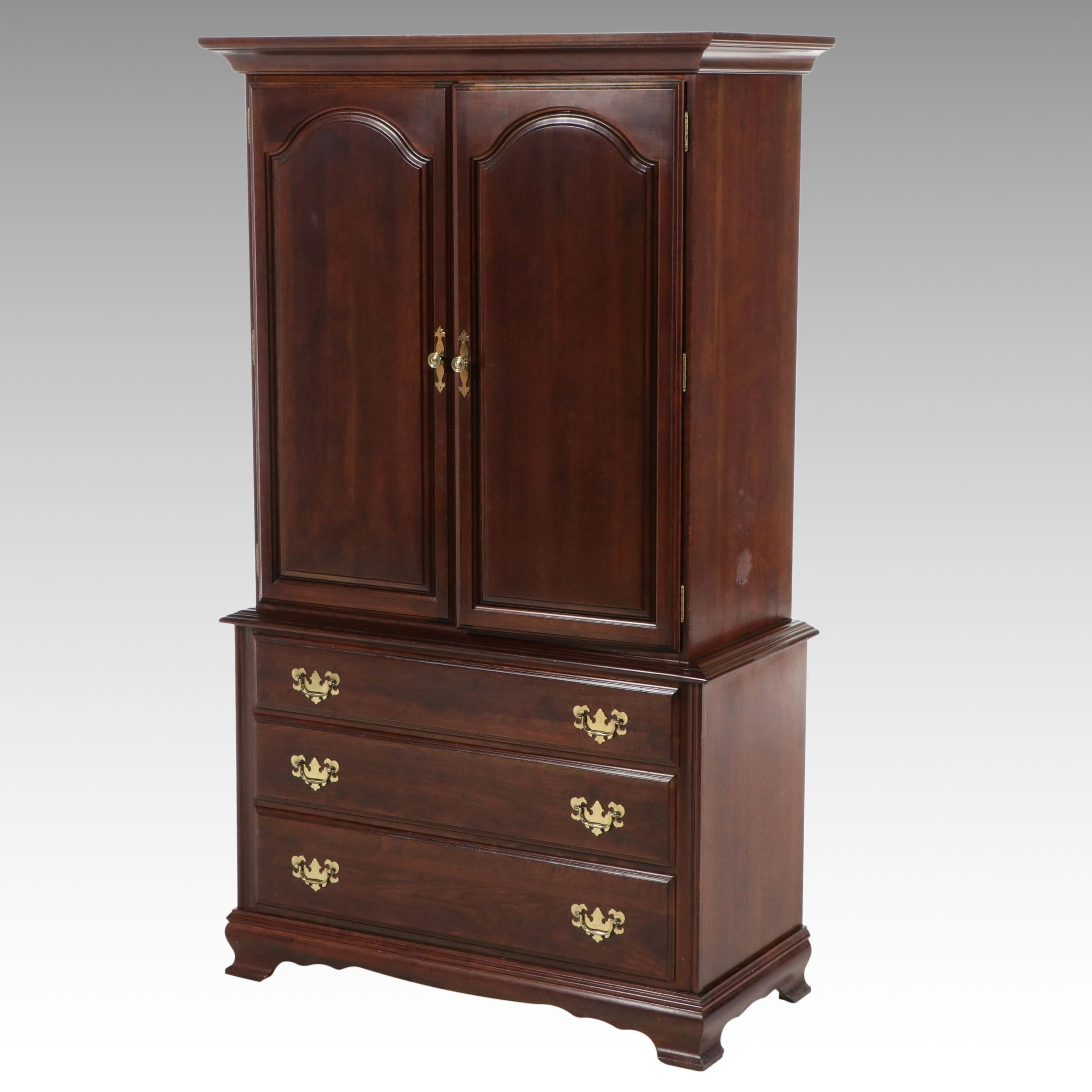 Chippendale Style Cherry Wardrobe