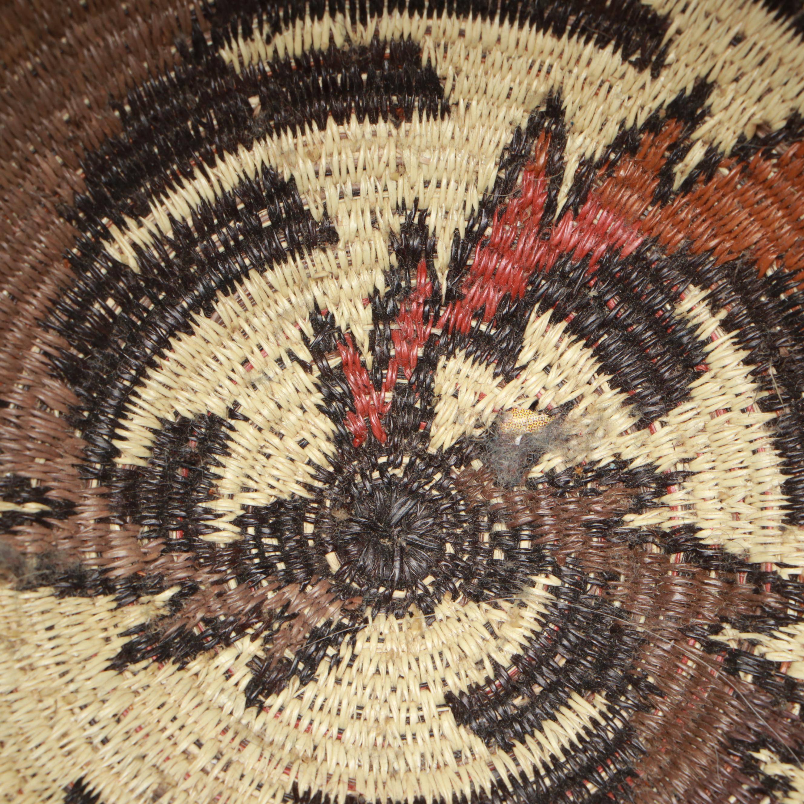 Panamanian Emberá-Wounaan Handwoven Chunga and Nahuala Palm Fiber Basket