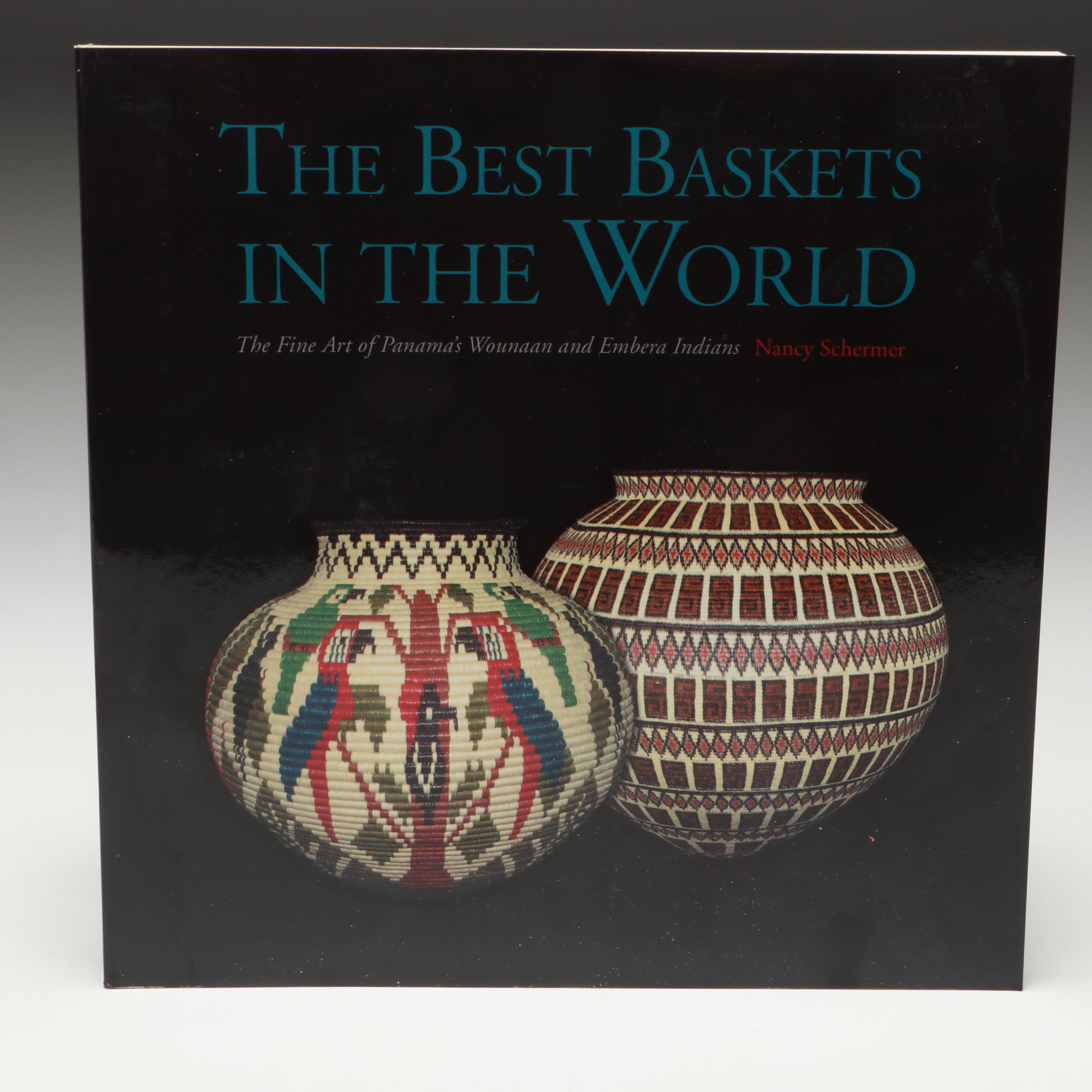 Panamanian Emberá-Wounaan Handwoven Chunga and Nahuala Palm Fiber Basket