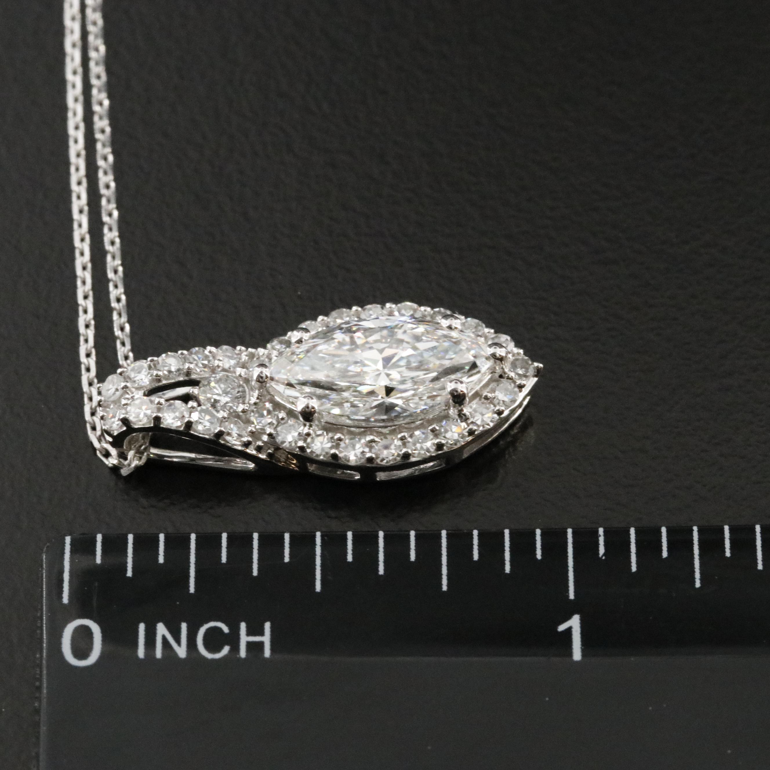 14K 1.98 CTW Lab Grown Diamond Necklace