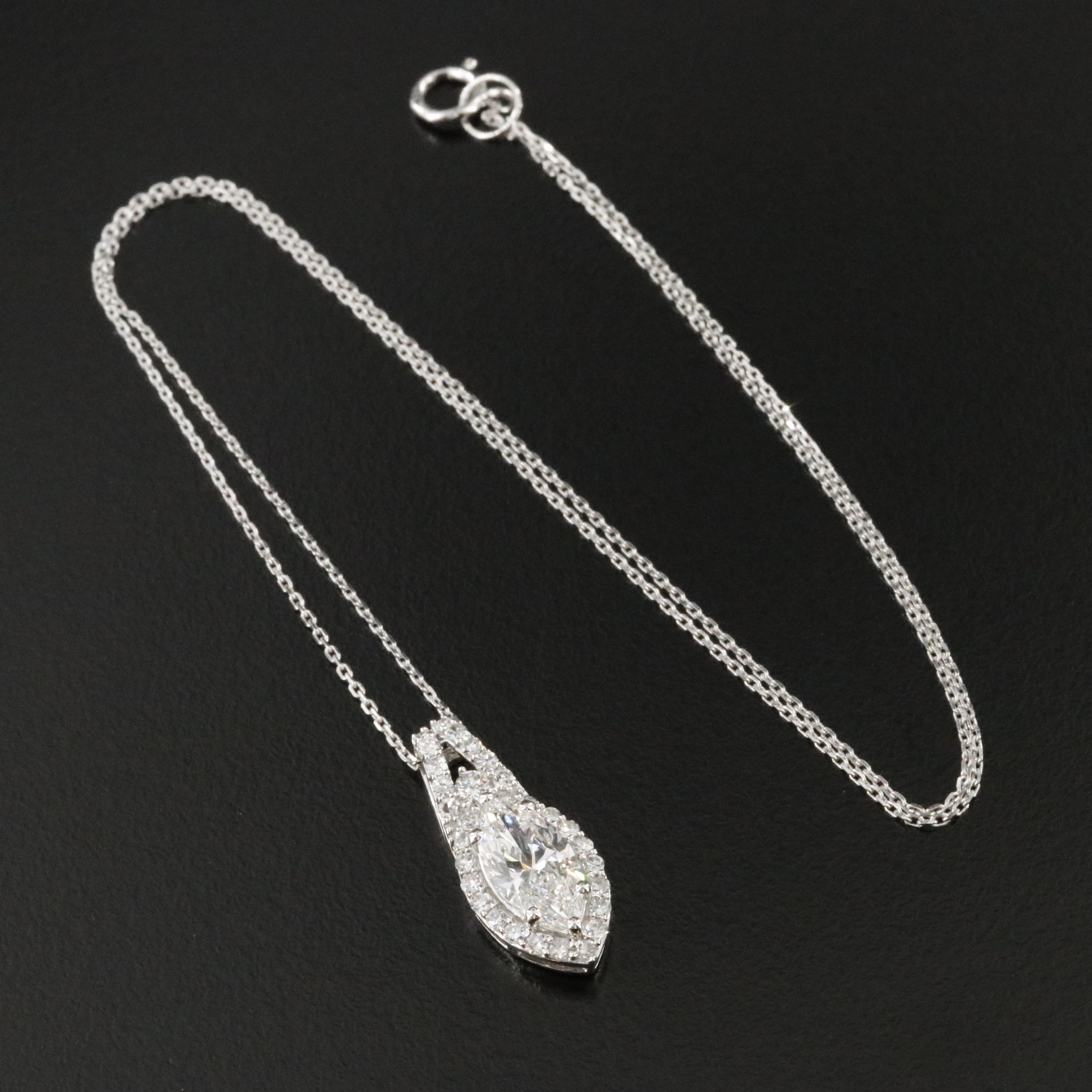 14K 1.98 CTW Lab Grown Diamond Necklace