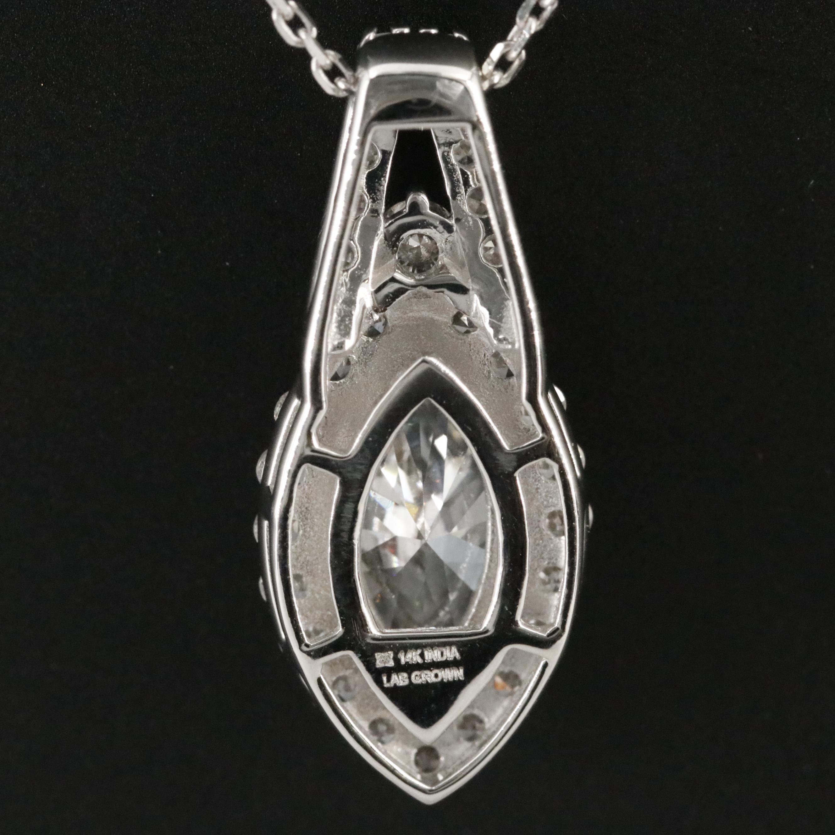 14K 1.98 CTW Lab Grown Diamond Necklace