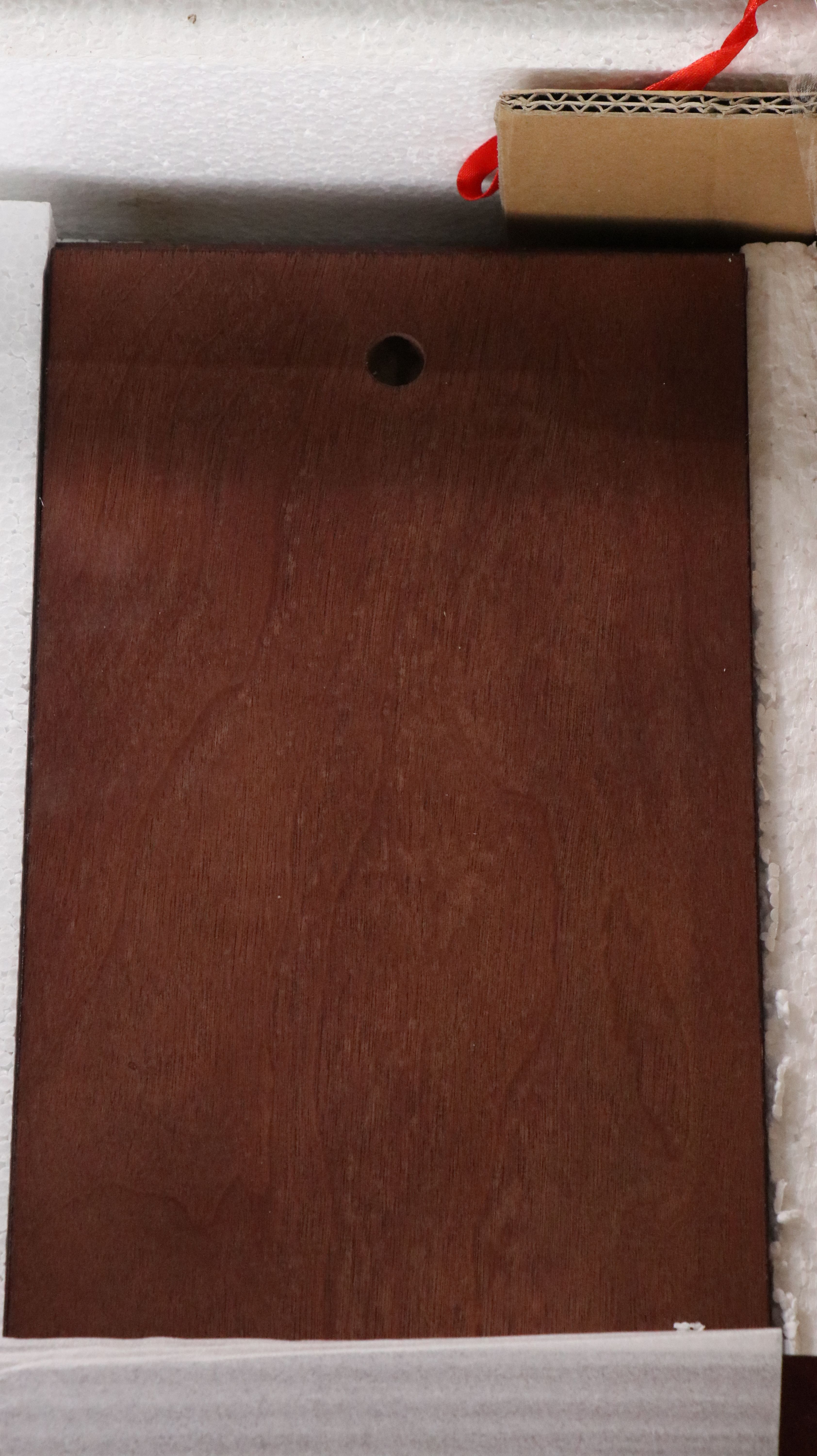 Hammacher Schlemmer "Aficionado's Walnut Finish Sliding Door" Media Cabinet