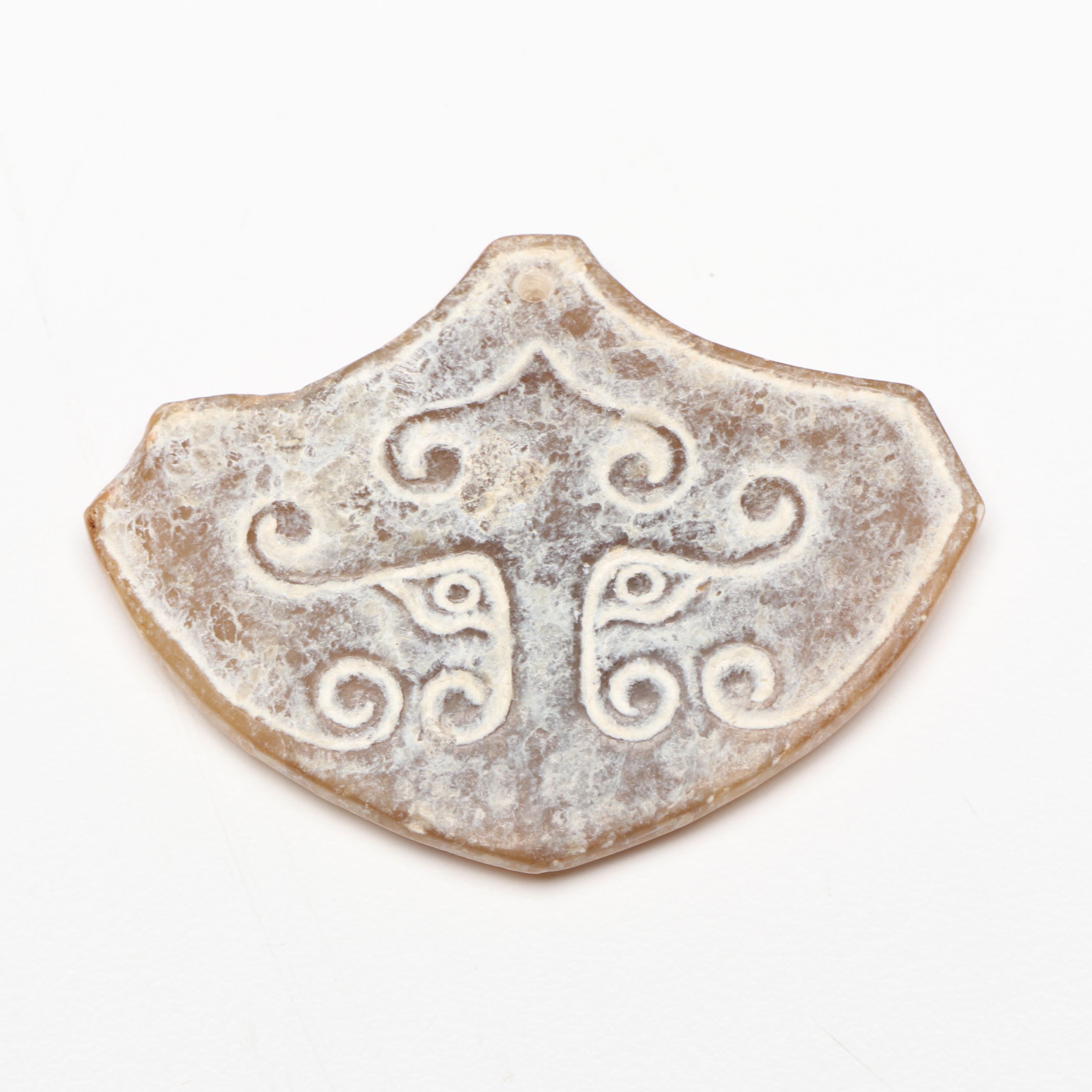 Chinese Carved Serpentine Pendants and Gorgets