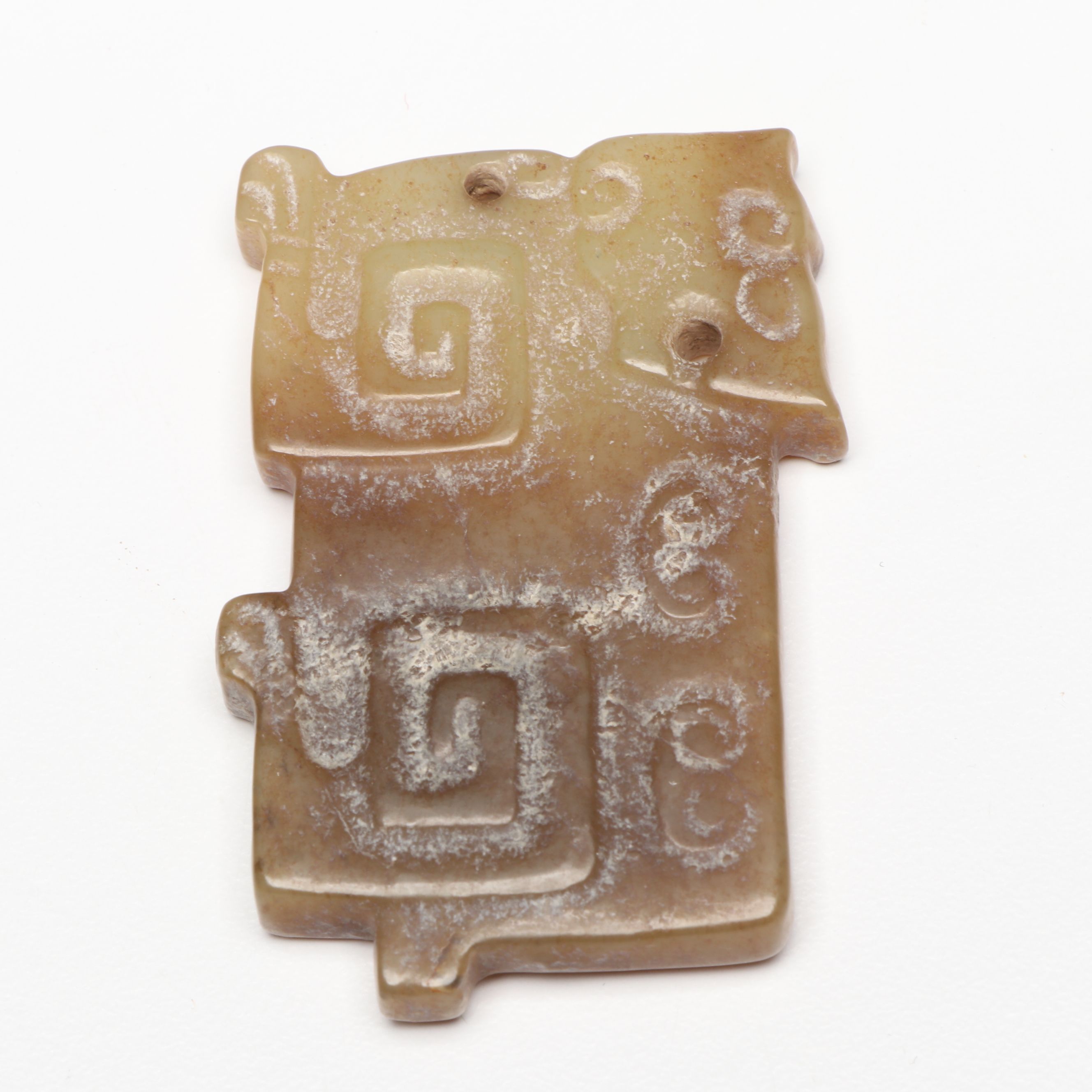 Chinese Carved Serpentine Pendants and Gorgets