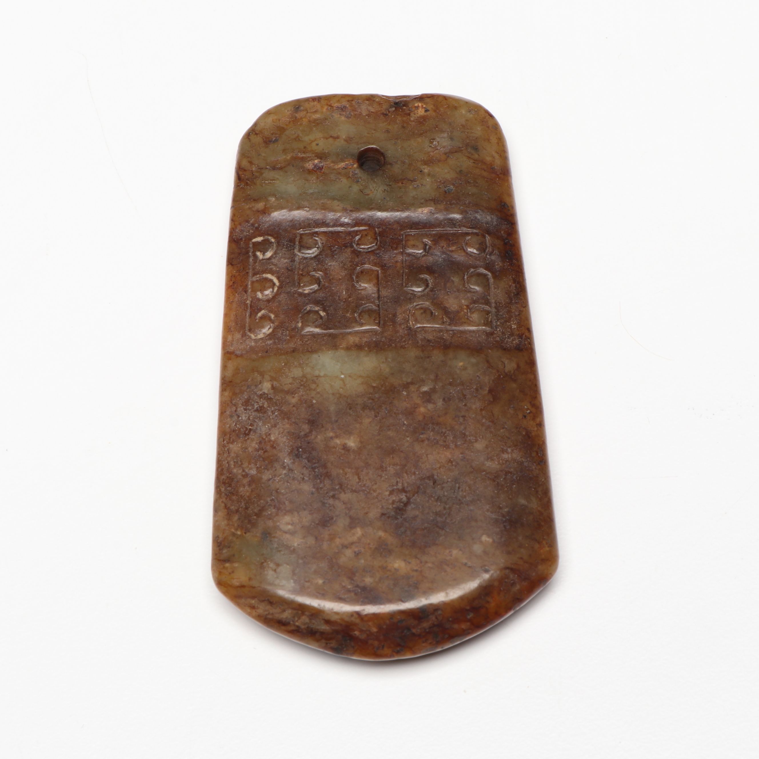Chinese Carved Serpentine Pendants and Gorgets