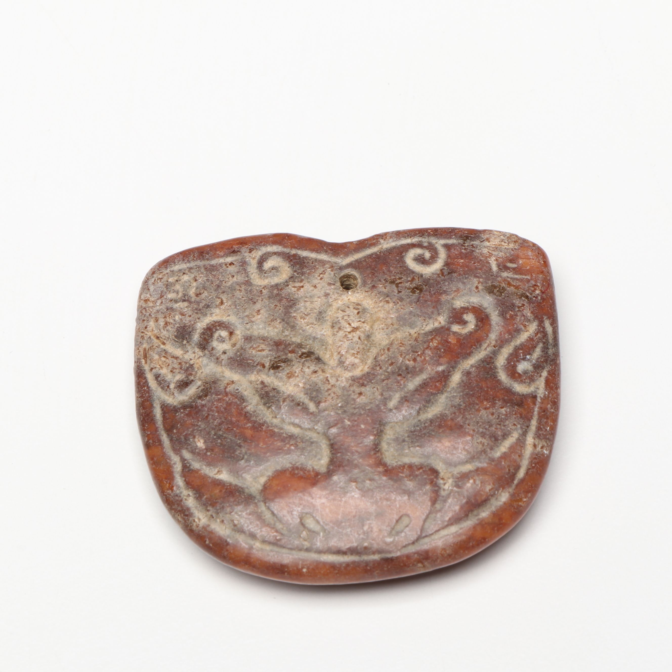 Chinese Carved Serpentine Pendants and Gorgets