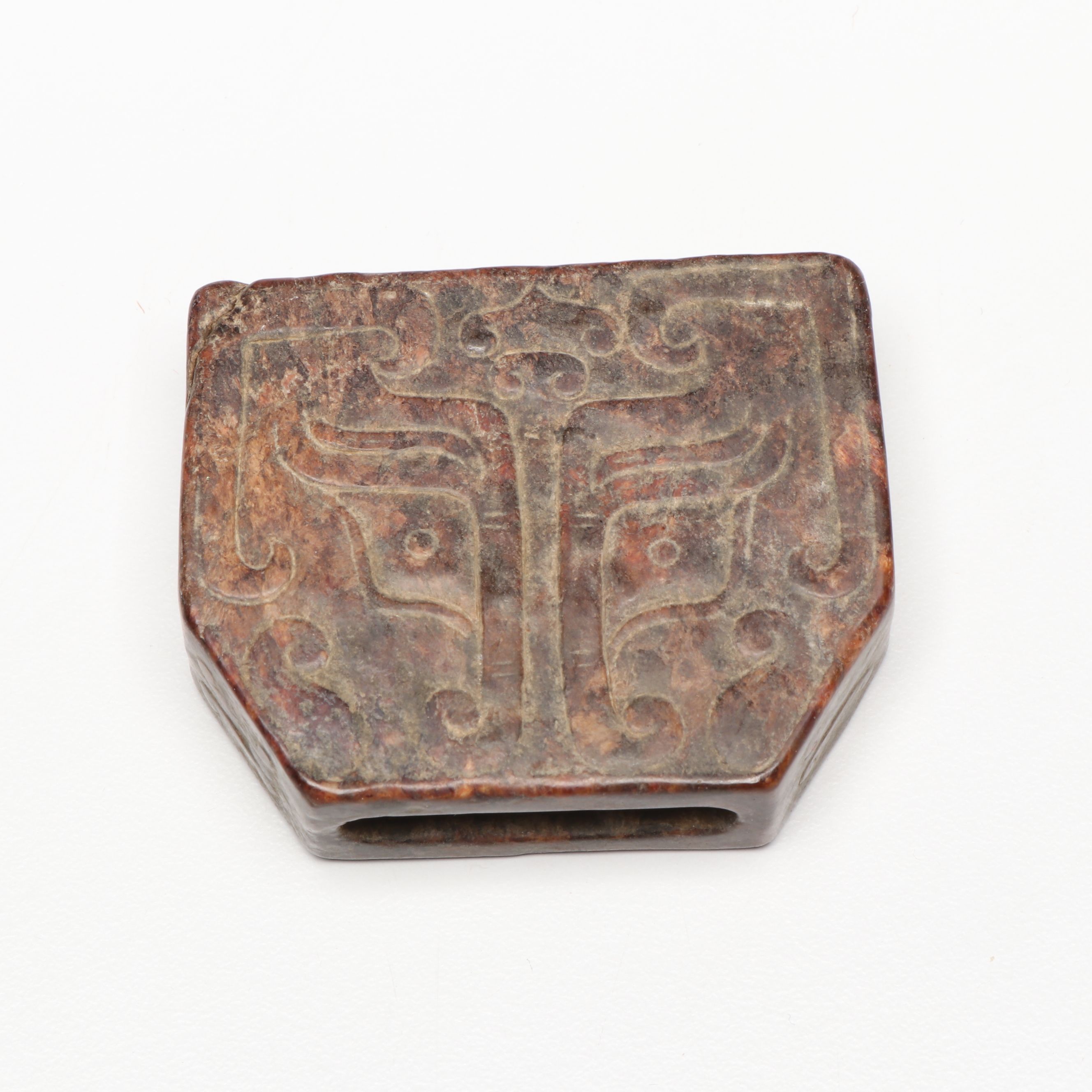 Shang Dynasty and Chinese Neolithic Style Serpentine Pendants and Amulets