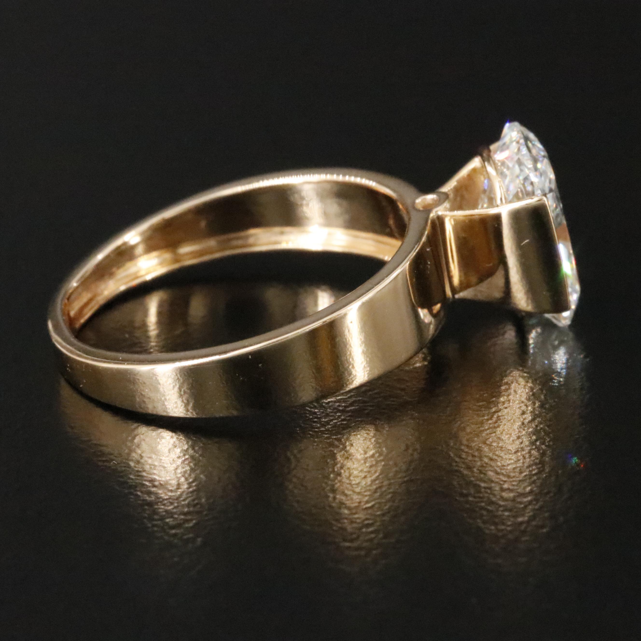 18K 3.08 CTW Lab Grown Diamond Ring with IGI Report