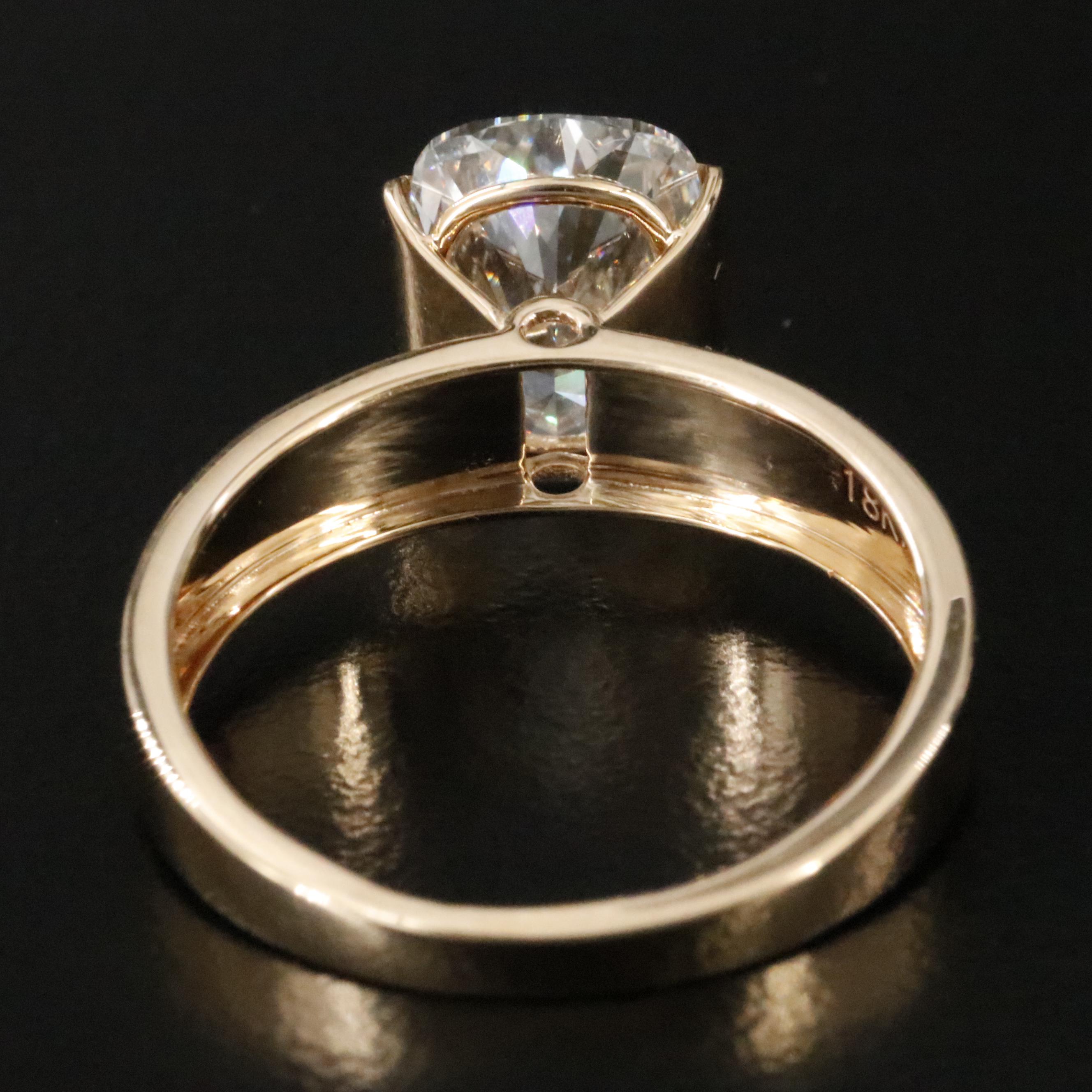 18K 3.08 CTW Lab Grown Diamond Ring with IGI Report