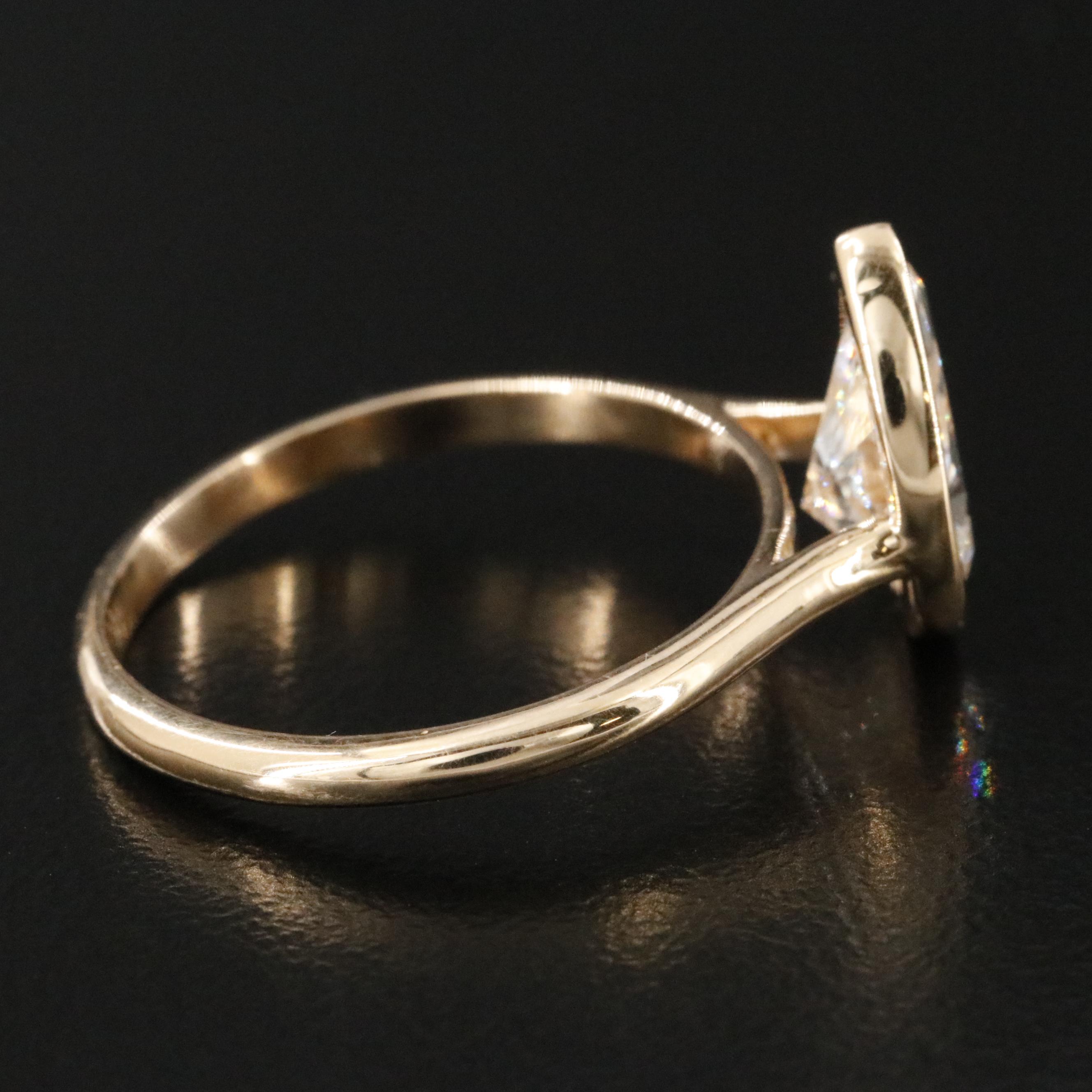 18K 1.99 CT Lab Grown Diamond Solitaire Ring with IGI Report