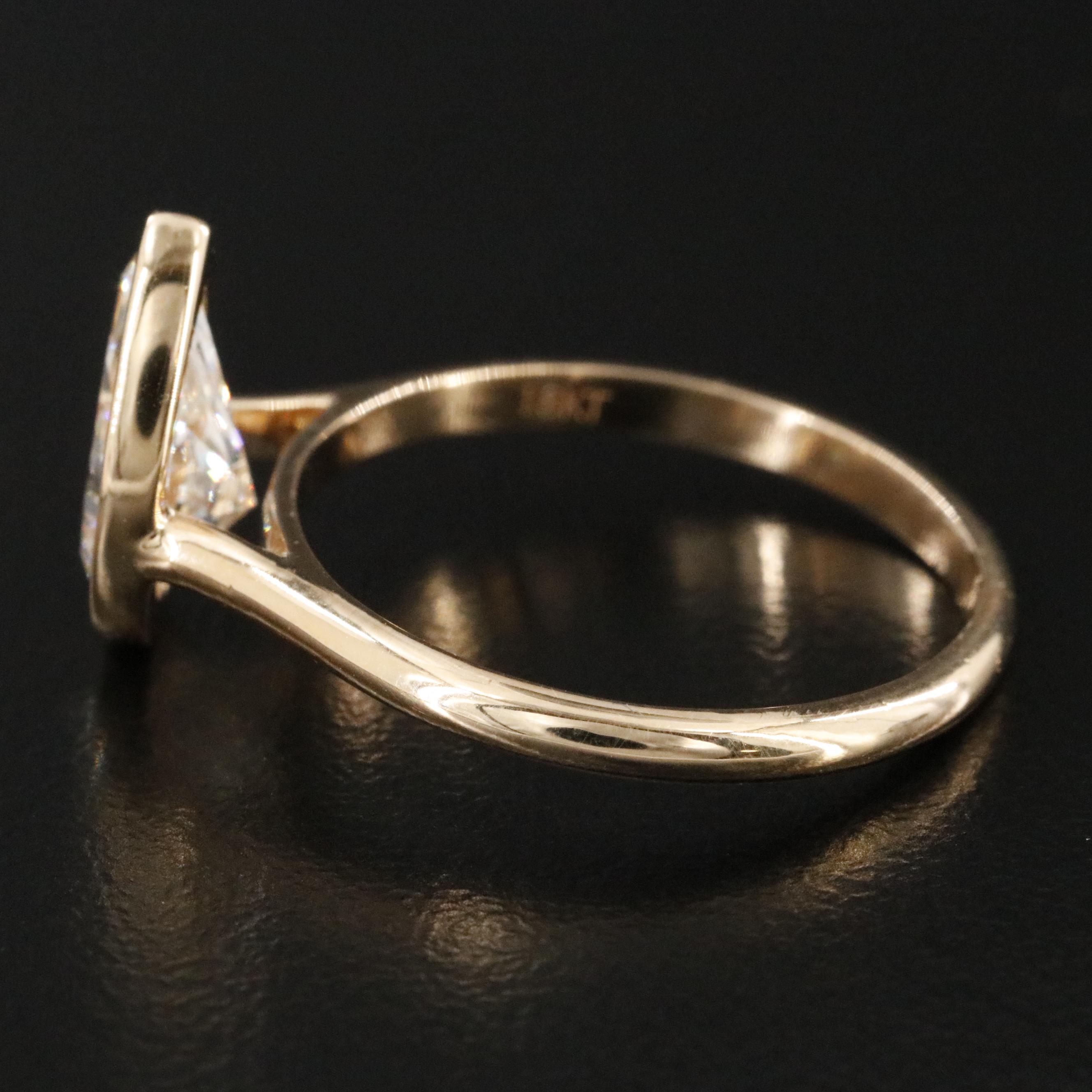 18K 1.99 CT Lab Grown Diamond Solitaire Ring with IGI Report