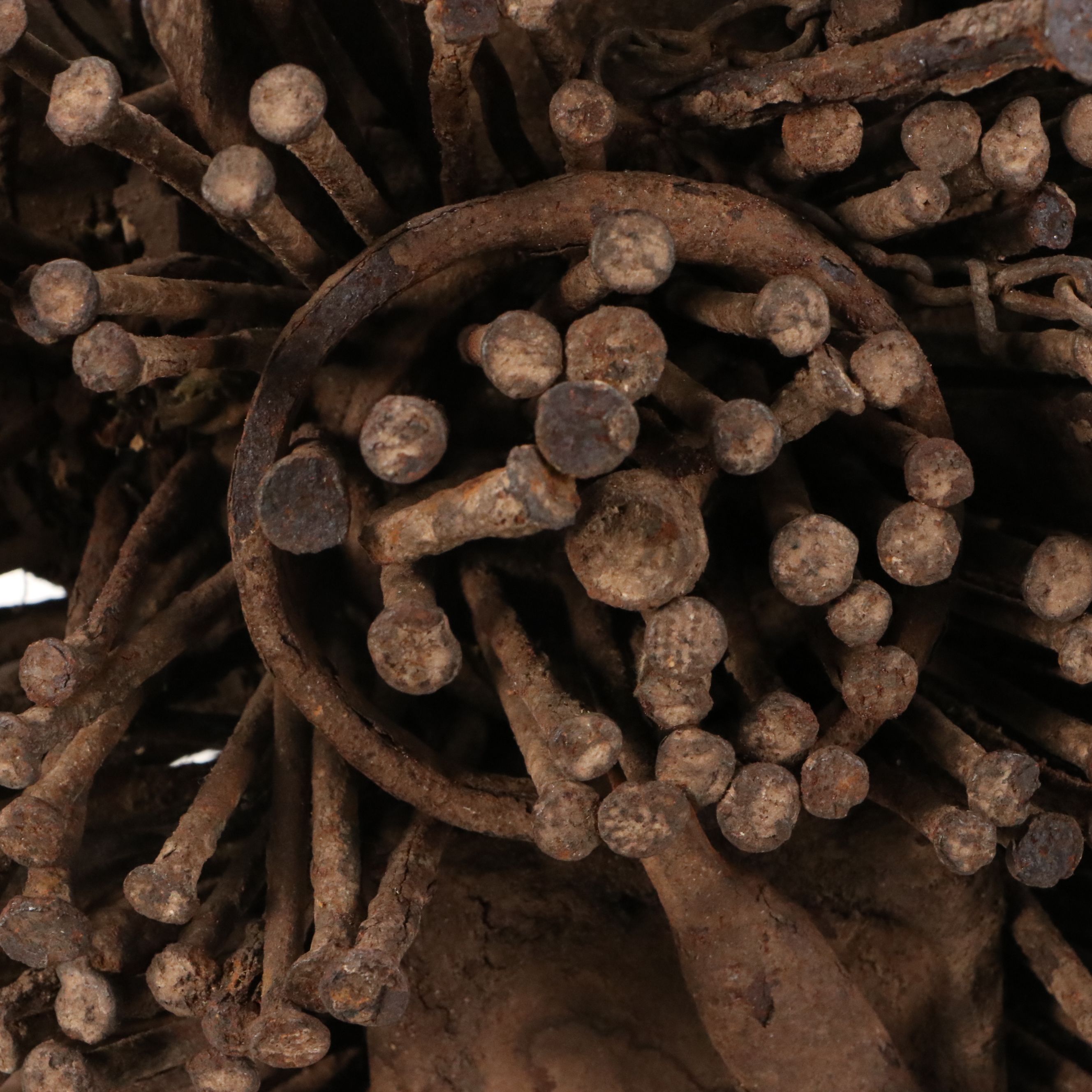 Bakongo Nkisi Nkondi Wood and Iron Nails Power Figure