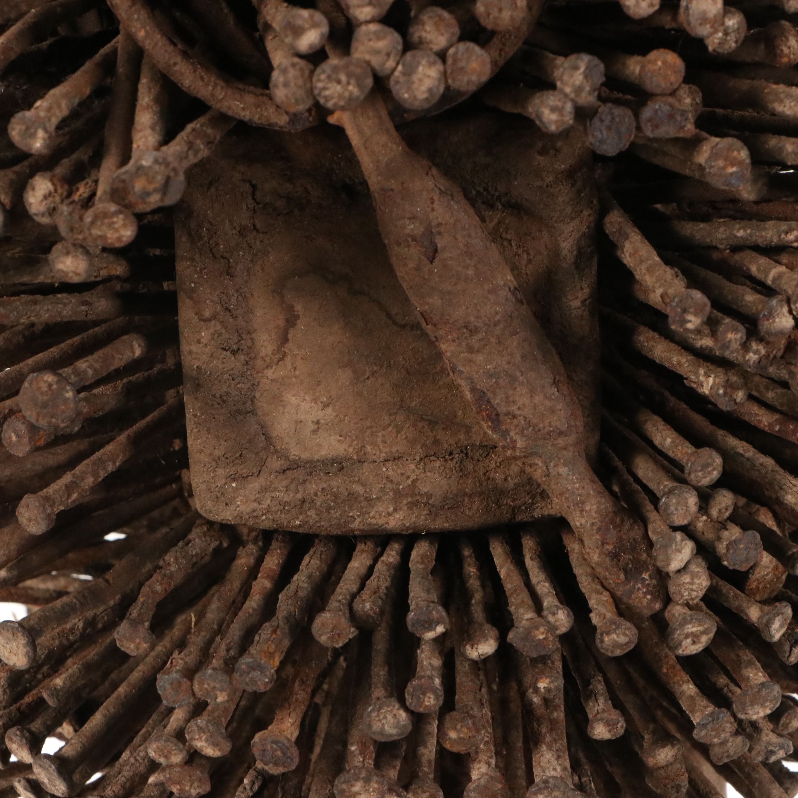 Bakongo Nkisi Nkondi Wood and Iron Nails Power Figure