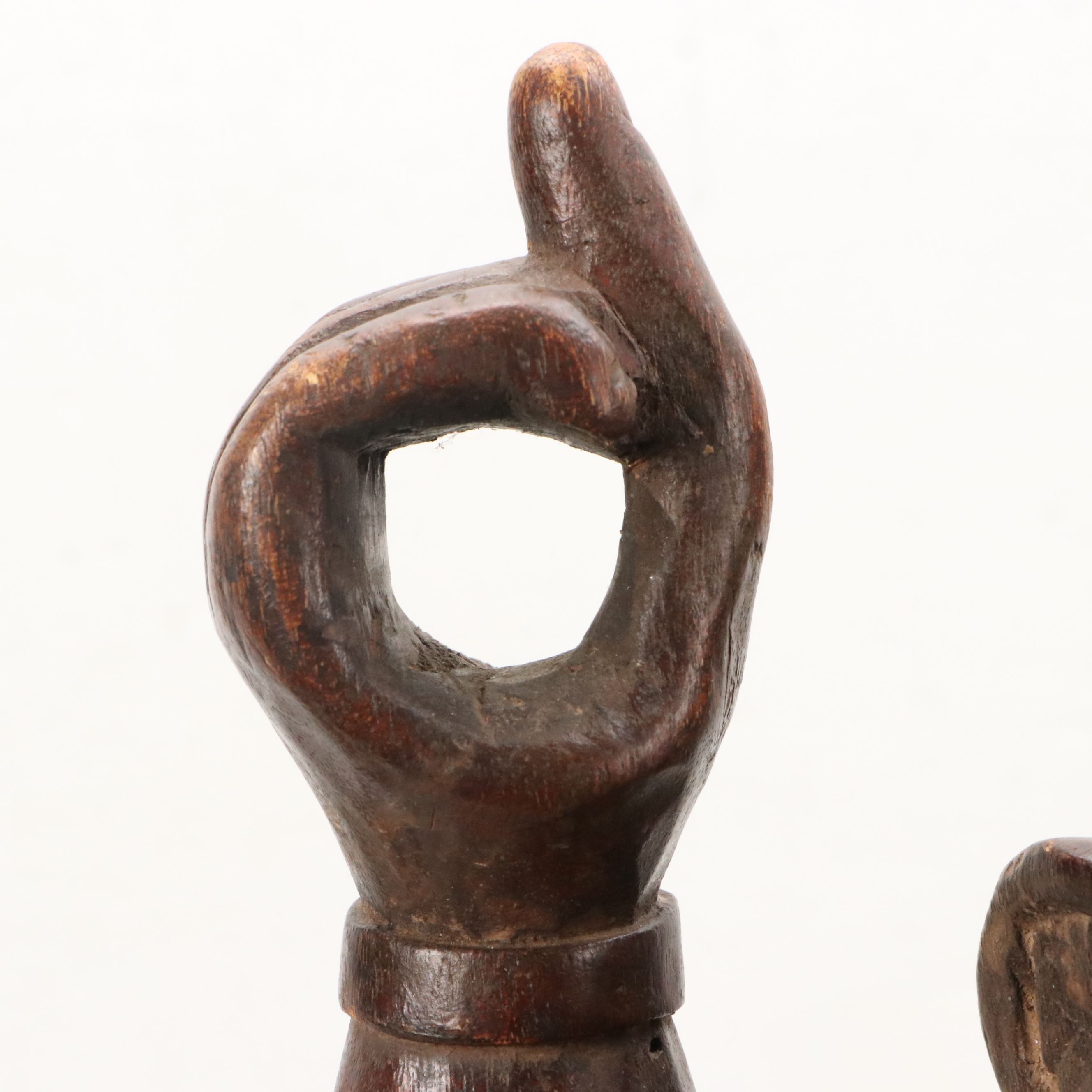 Bakongo Nkisi Nkondi Wood and Iron Nails Power Figure