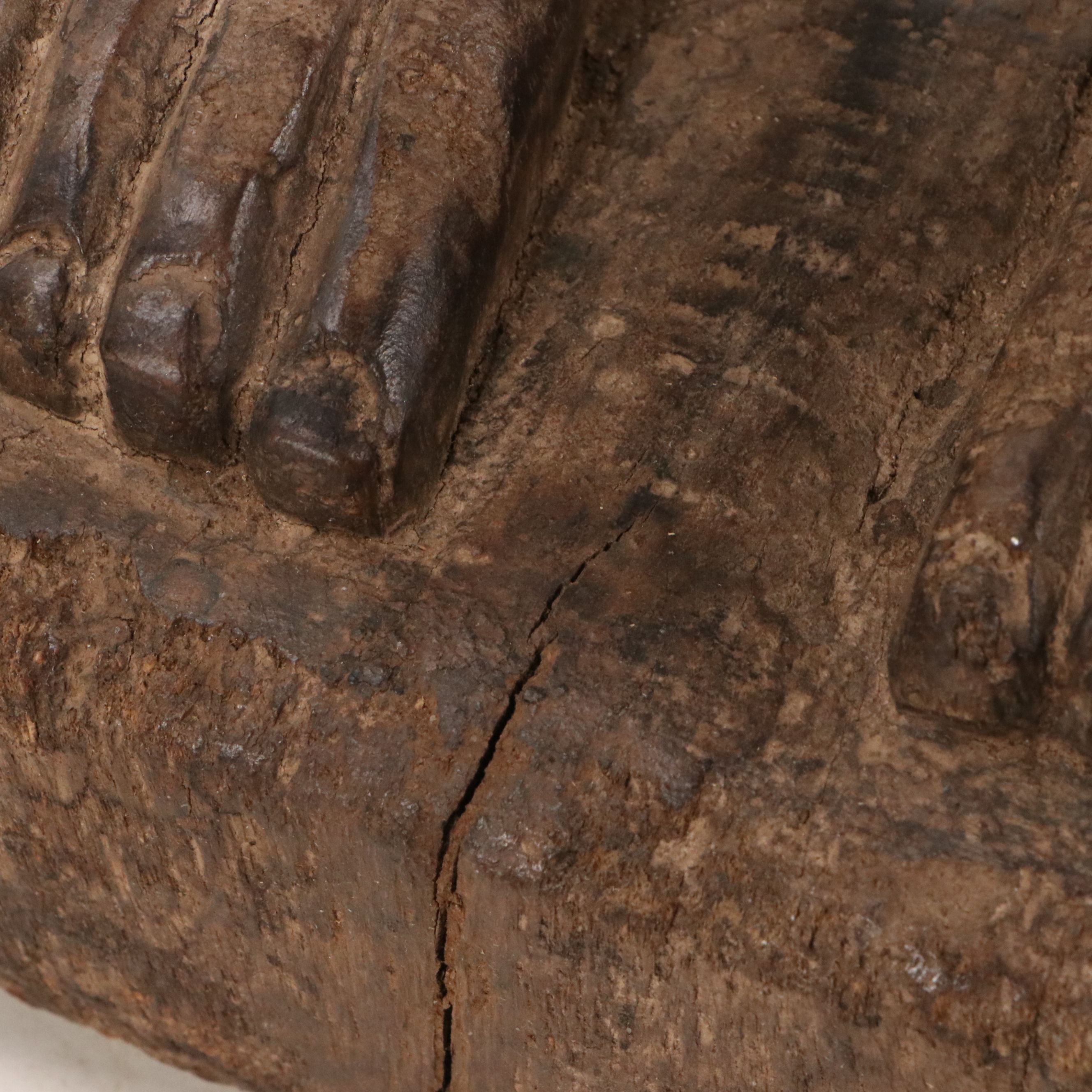 Bakongo Nkisi Nkondi Wood and Iron Nails Power Figure