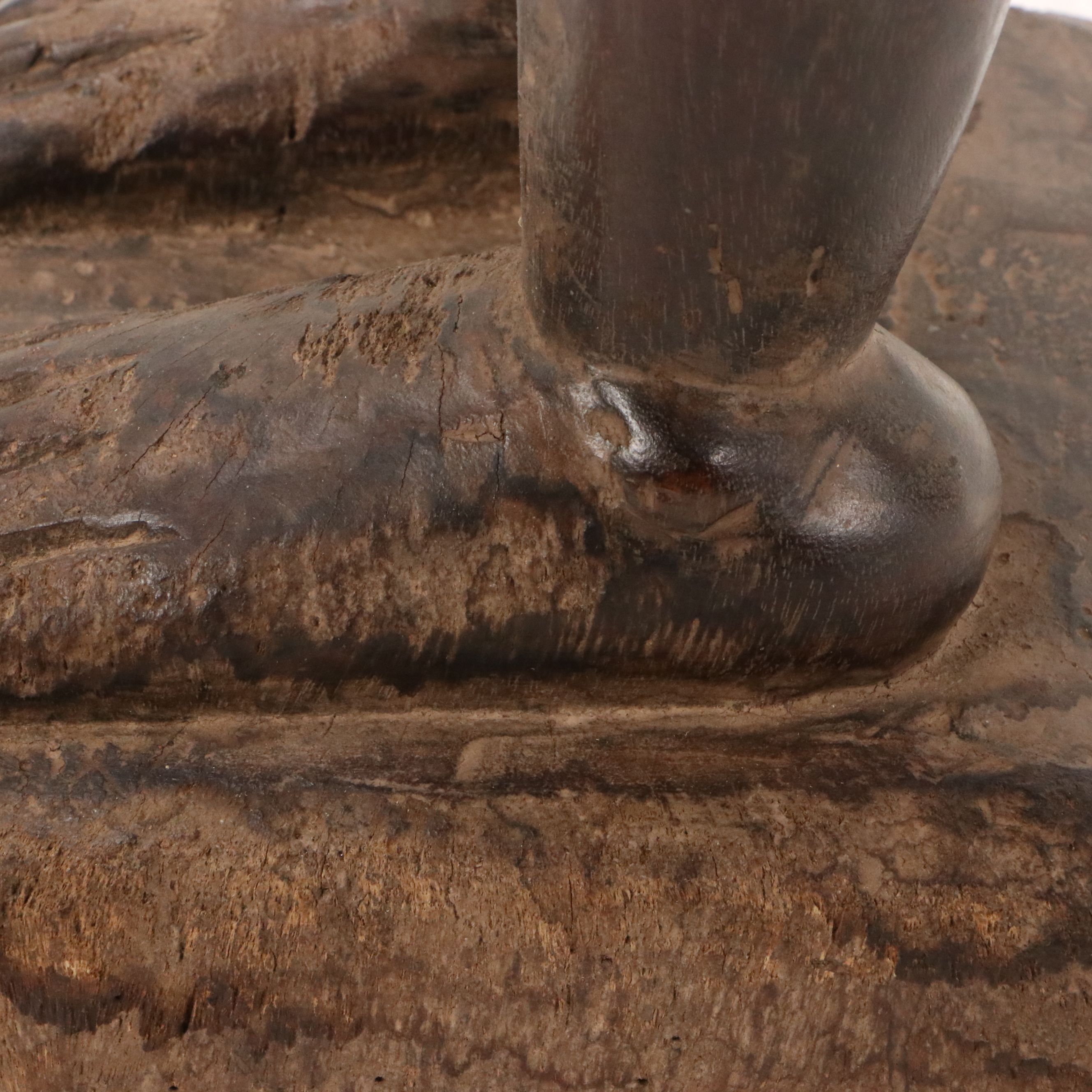 Bakongo Nkisi Nkondi Wood and Iron Nails Power Figure