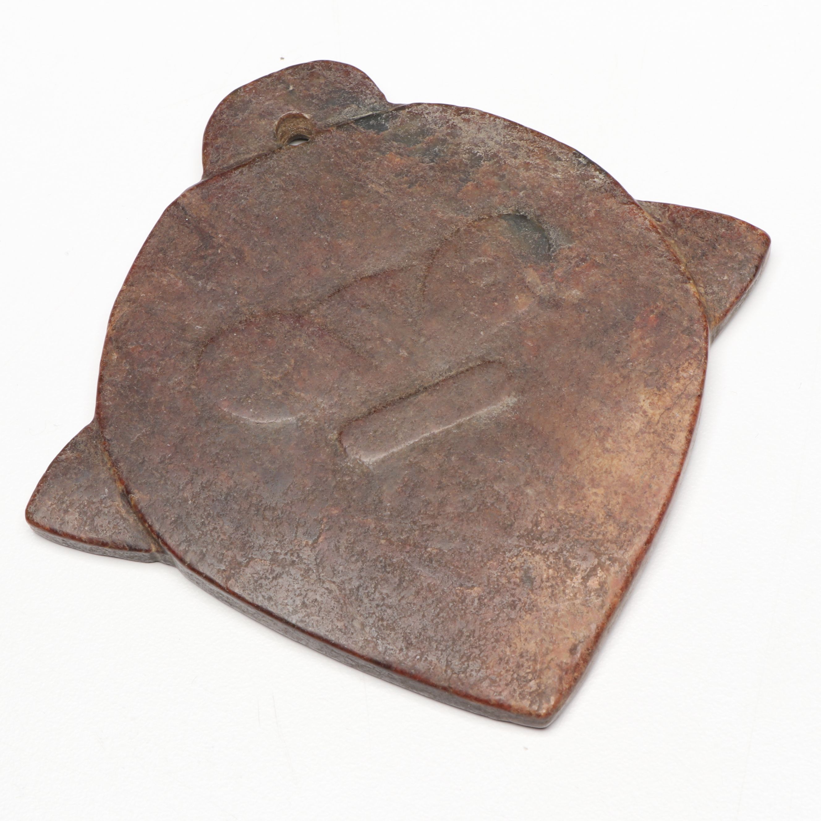 Chinese Carved Serpentine Pendants, Gorgets and Beads