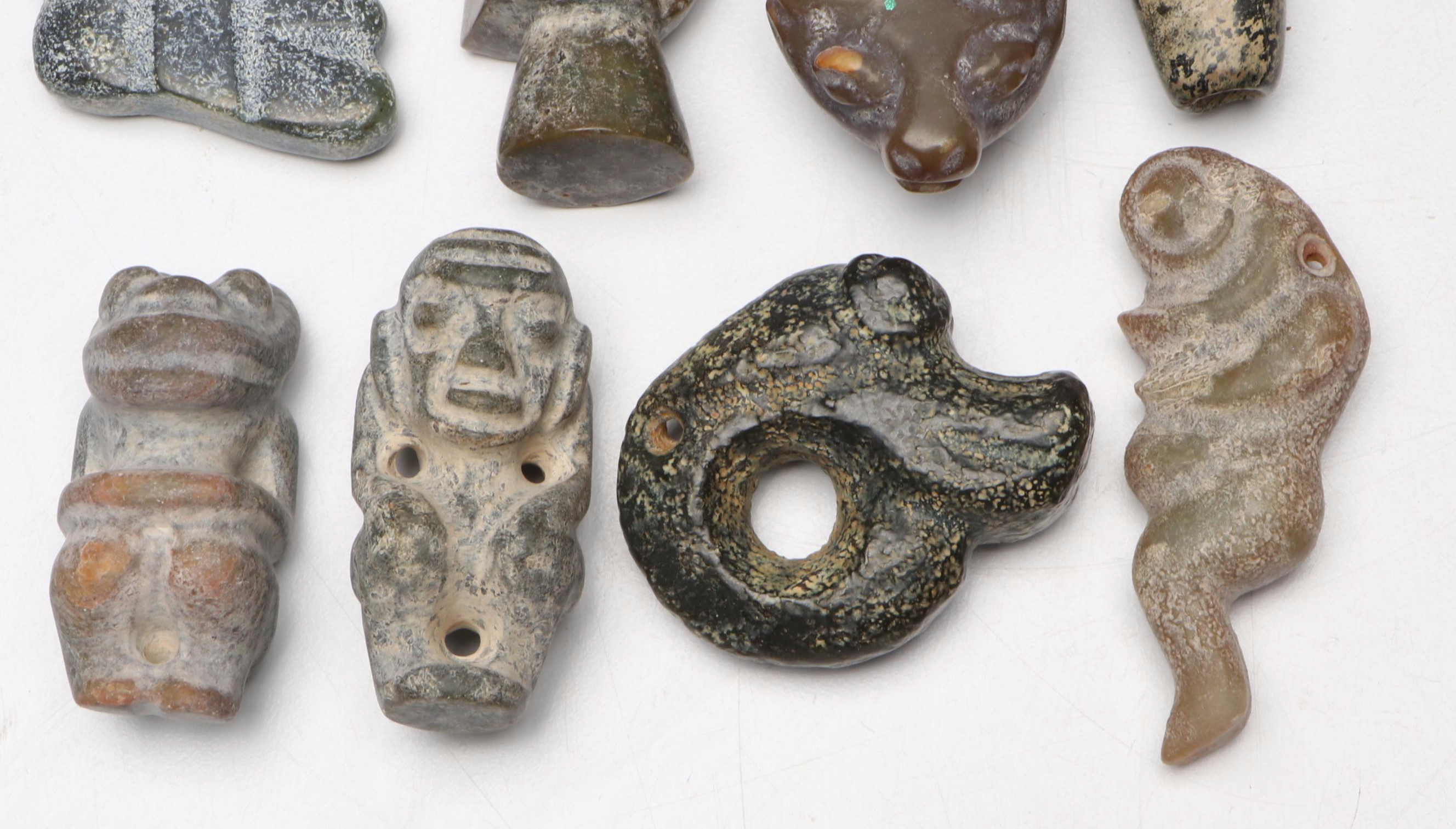 Ancient Chinese Style Serpentine Pendants and Amulets