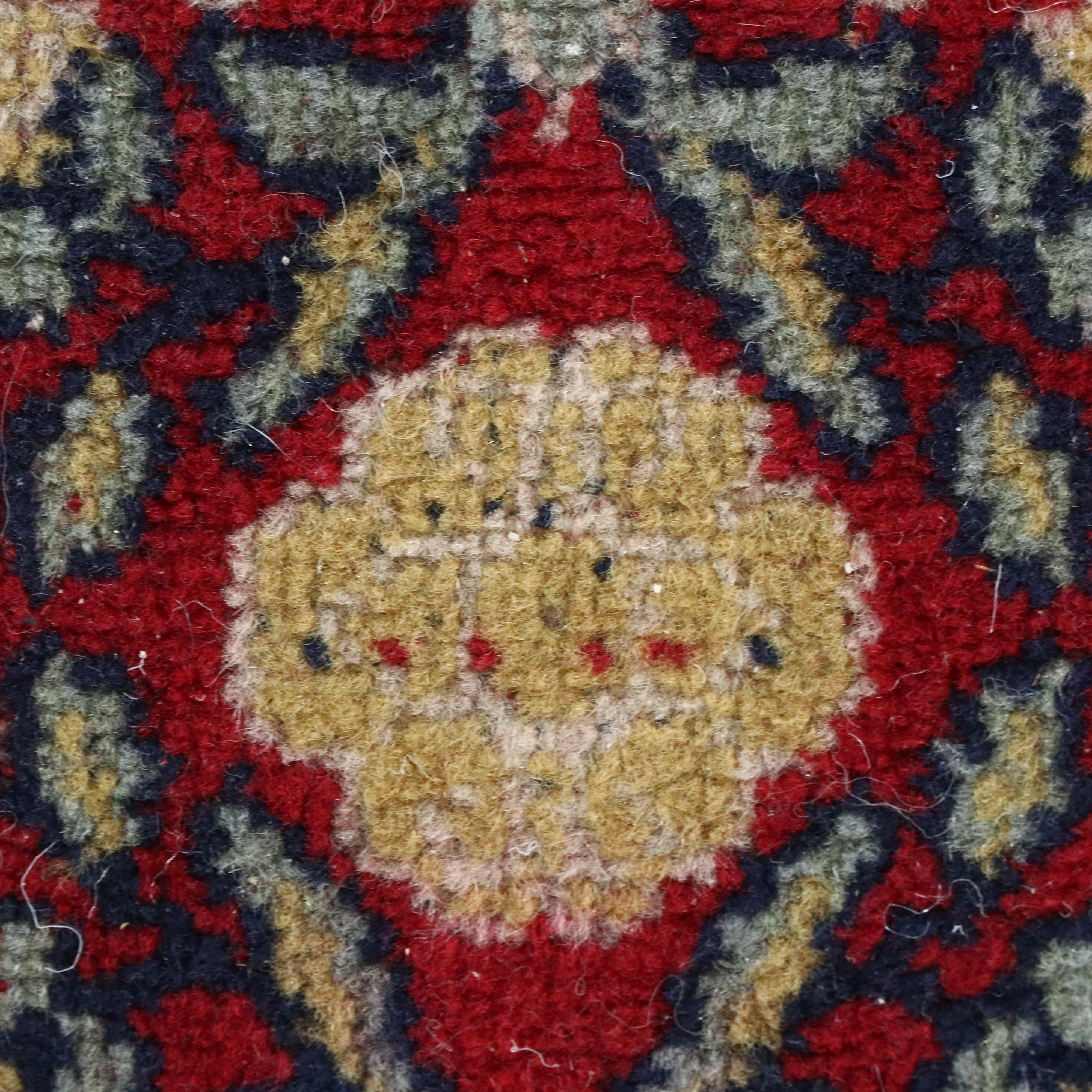 9'10 x 13'11 Machine Made Persian Yazd Style Room-Sized Rug