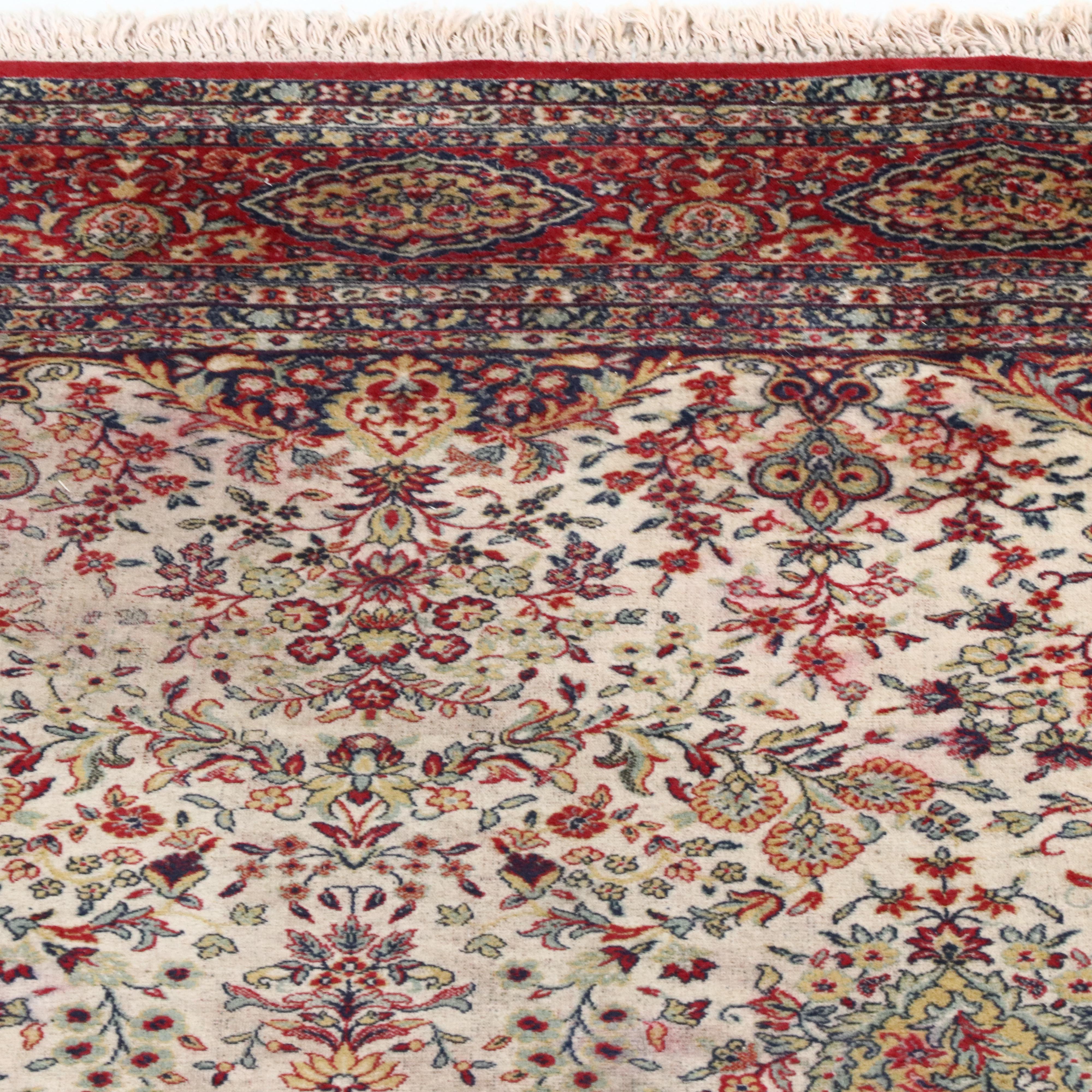 9'10 x 13'11 Machine Made Persian Yazd Style Room-Sized Rug