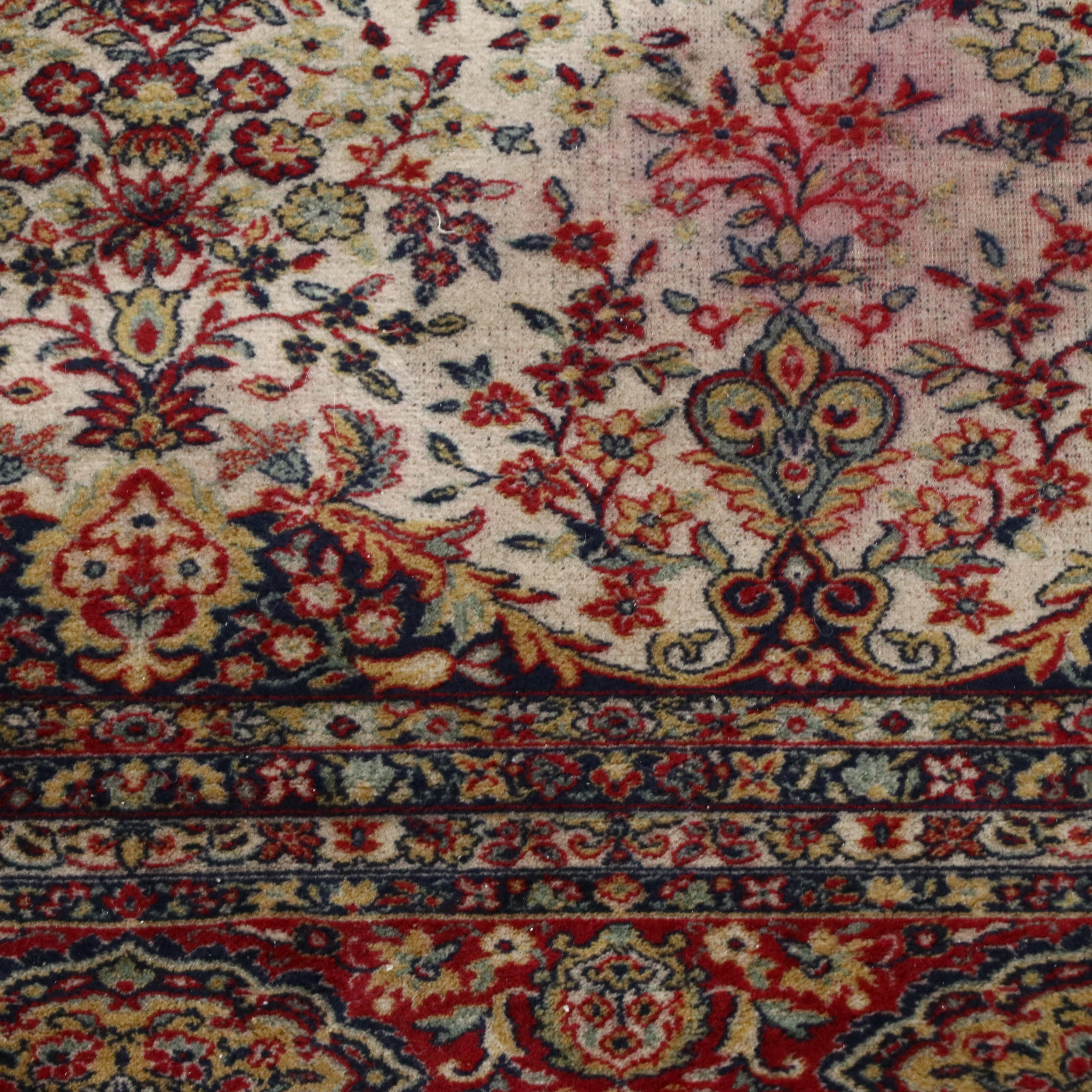 9'10 x 13'11 Machine Made Persian Yazd Style Room-Sized Rug