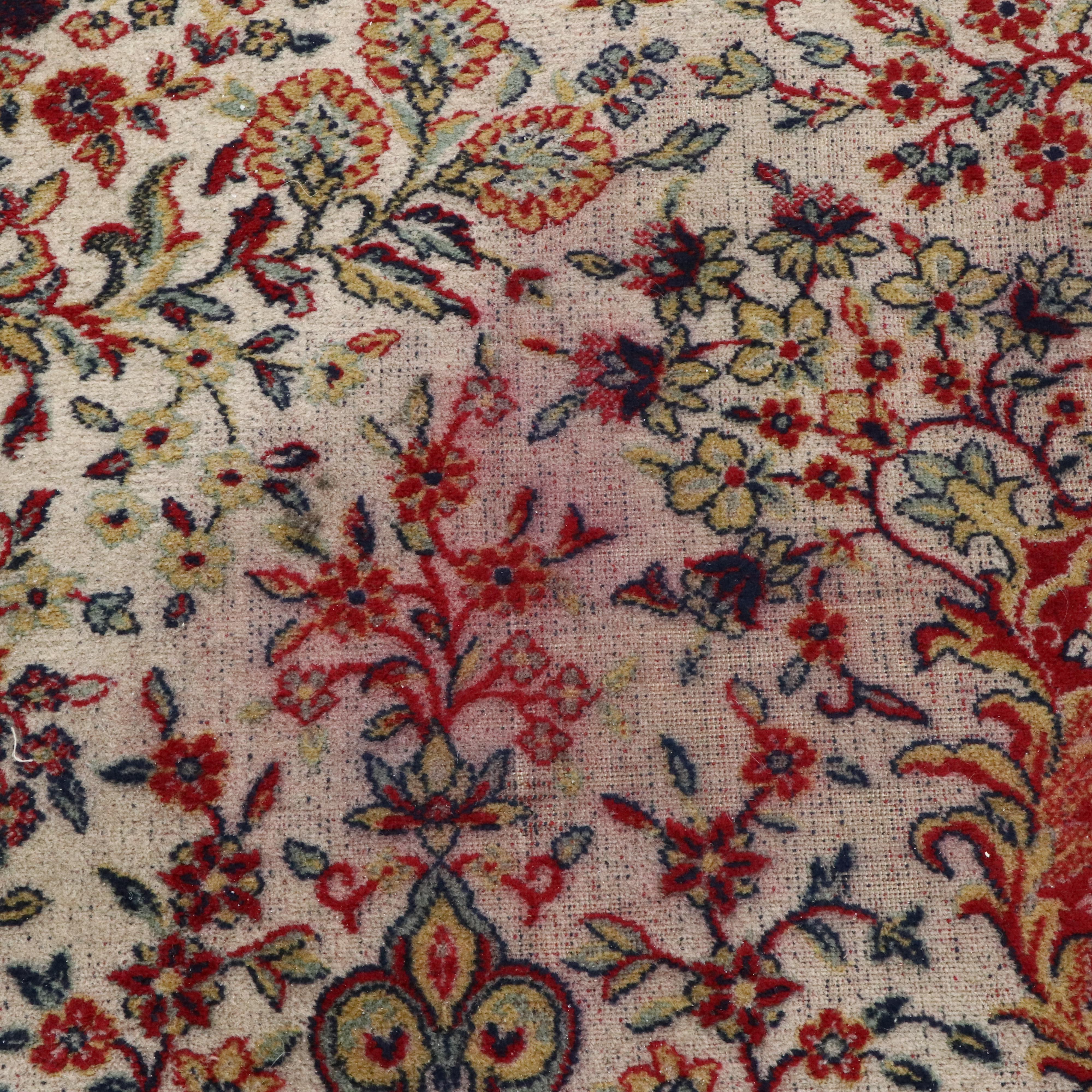 9'10 x 13'11 Machine Made Persian Yazd Style Room-Sized Rug