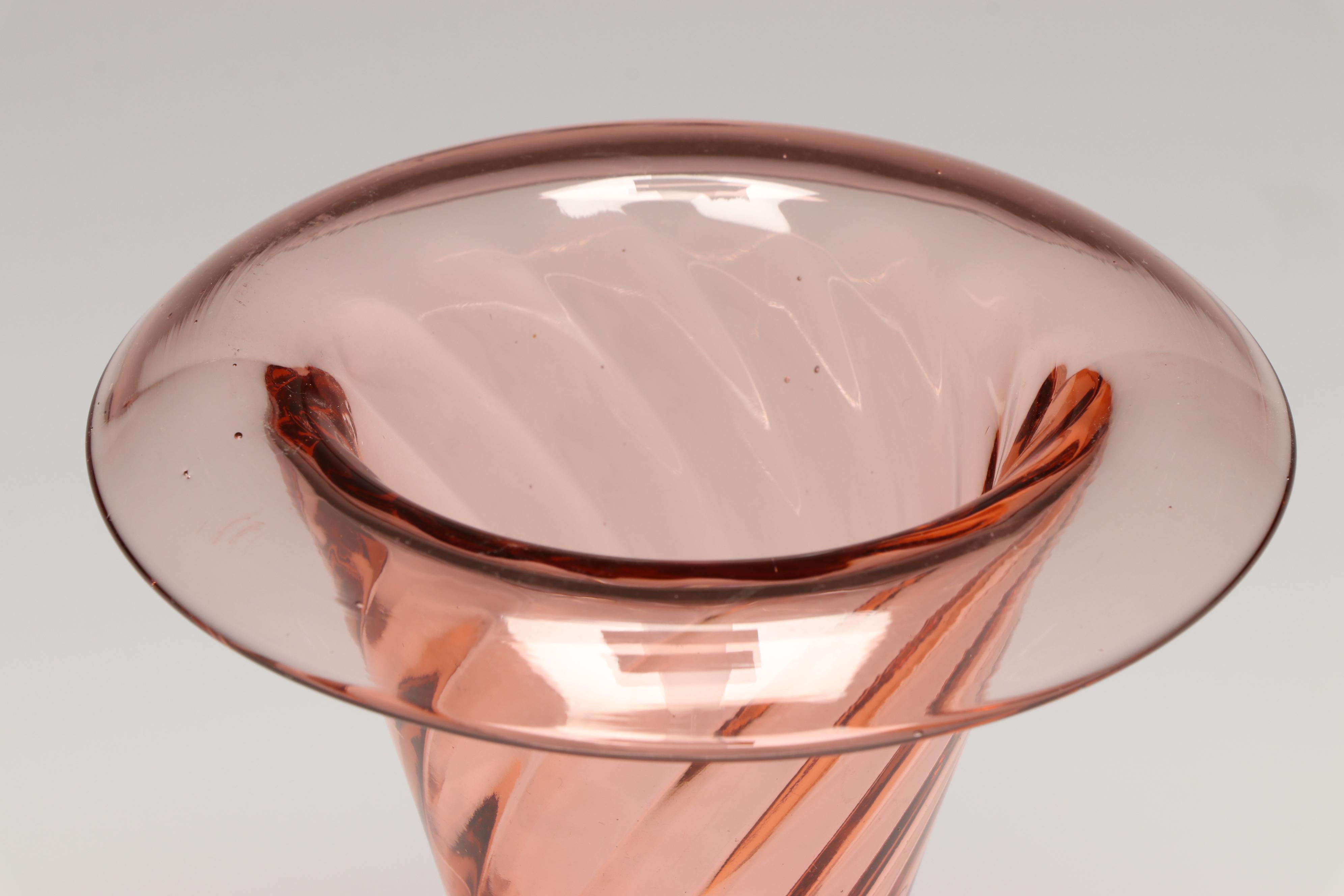 Fostoria "Versailles" Vaseline Glass Platter, Imperial "Twisted Optic," and More