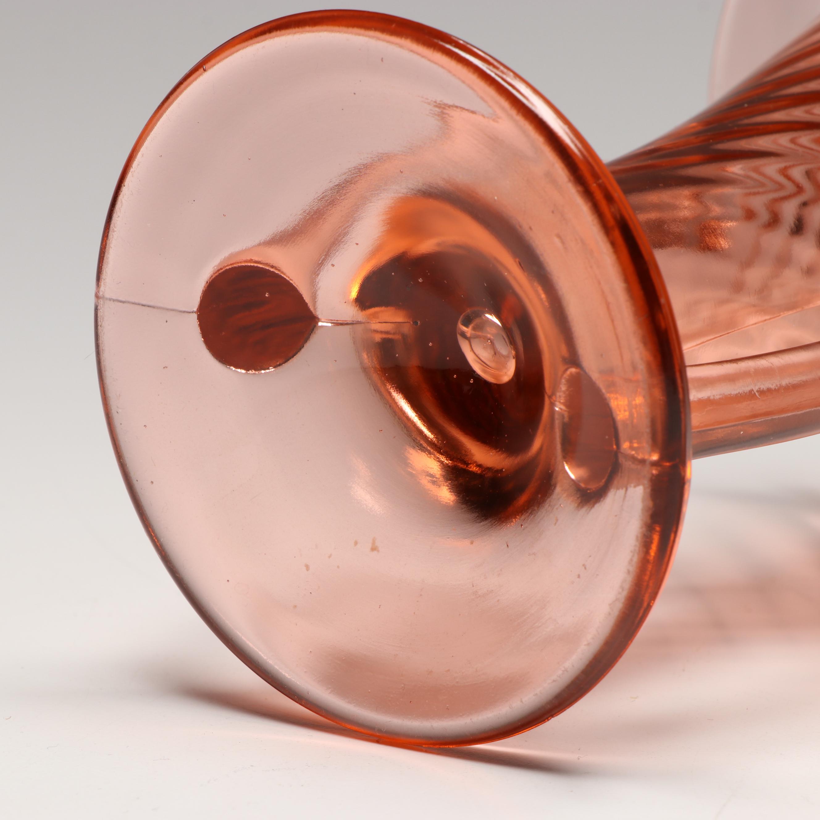 Fostoria "Versailles" Vaseline Glass Platter, Imperial "Twisted Optic," and More