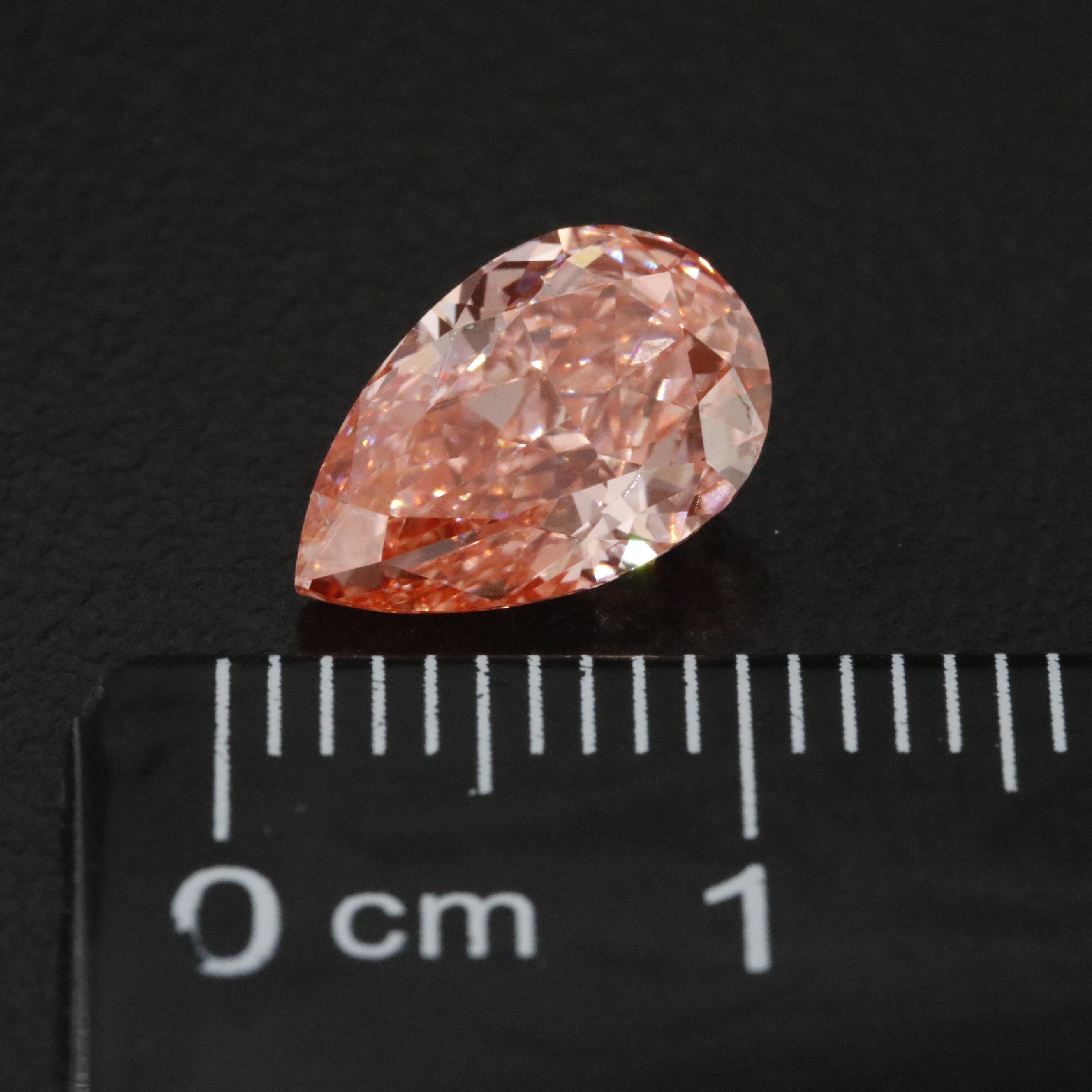 Loose 2.09 CT Lab Grown Fancy Pink Diamond with IGI Report