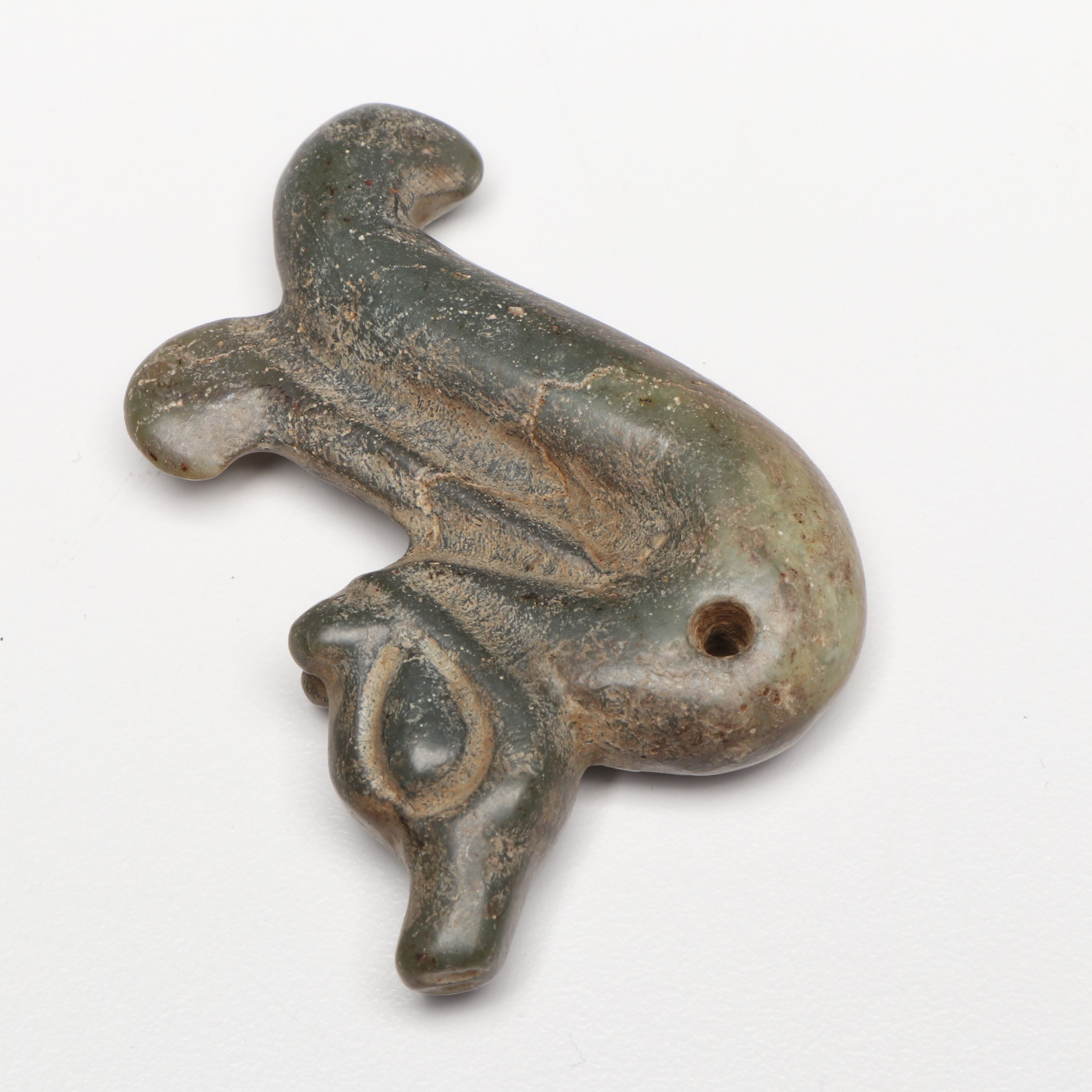 Chinese Neolithic Hongshan Culture Style Carved Serpentine Pendants and Amulets