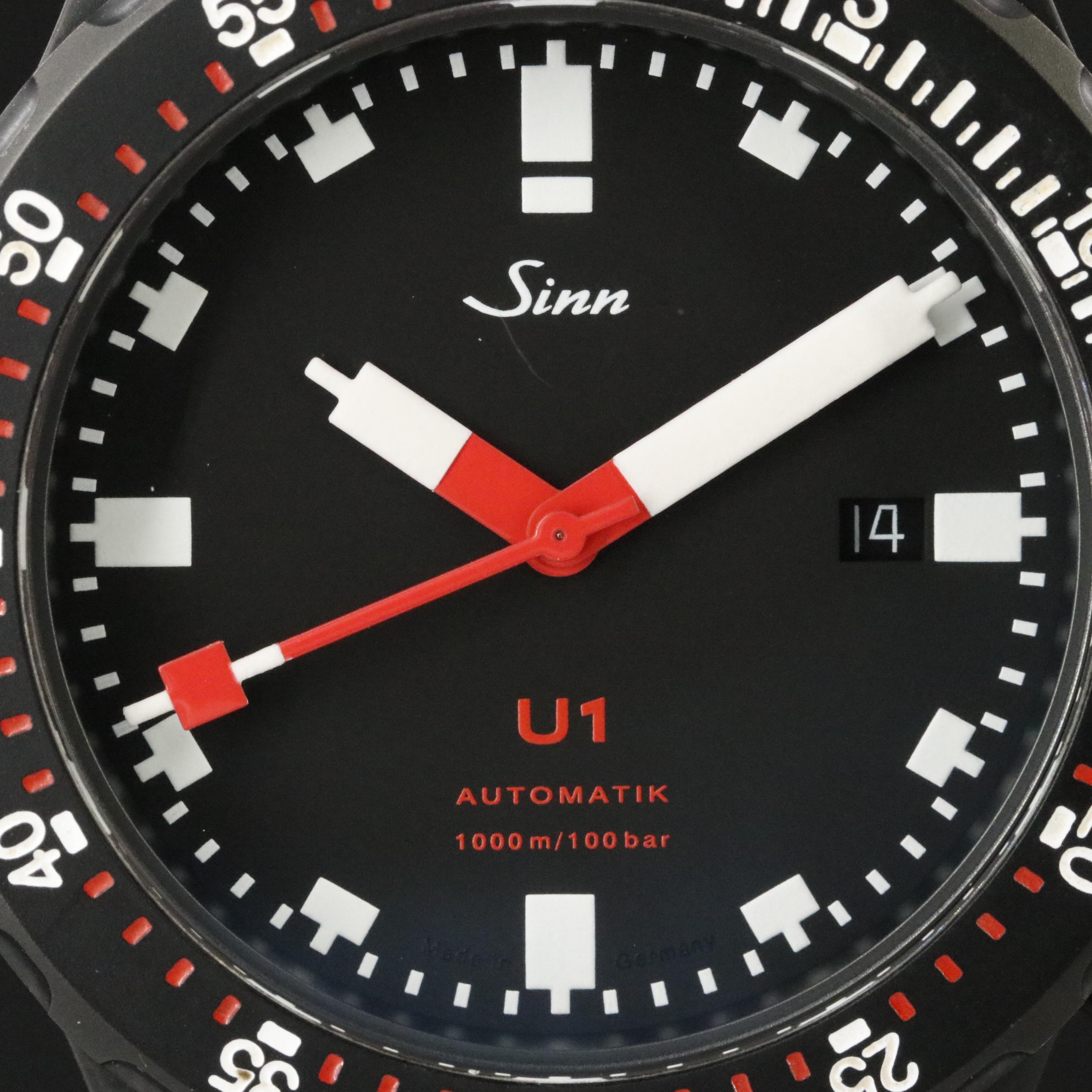 Sinn U1 100 Meters Black PVD German Submarine Steel Automatic Watch